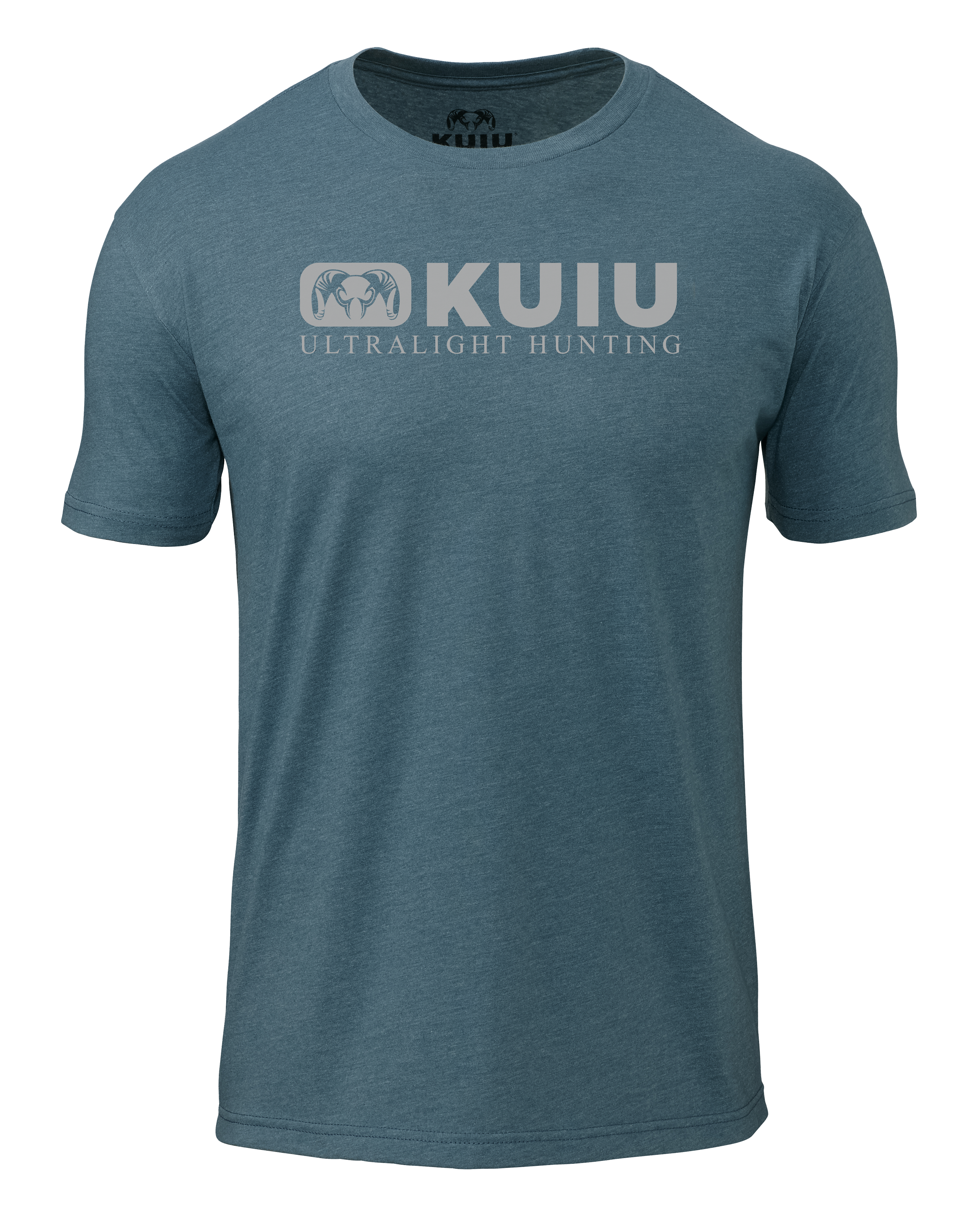 KUIU Block Logo T-Shirt | Indigo/Grey