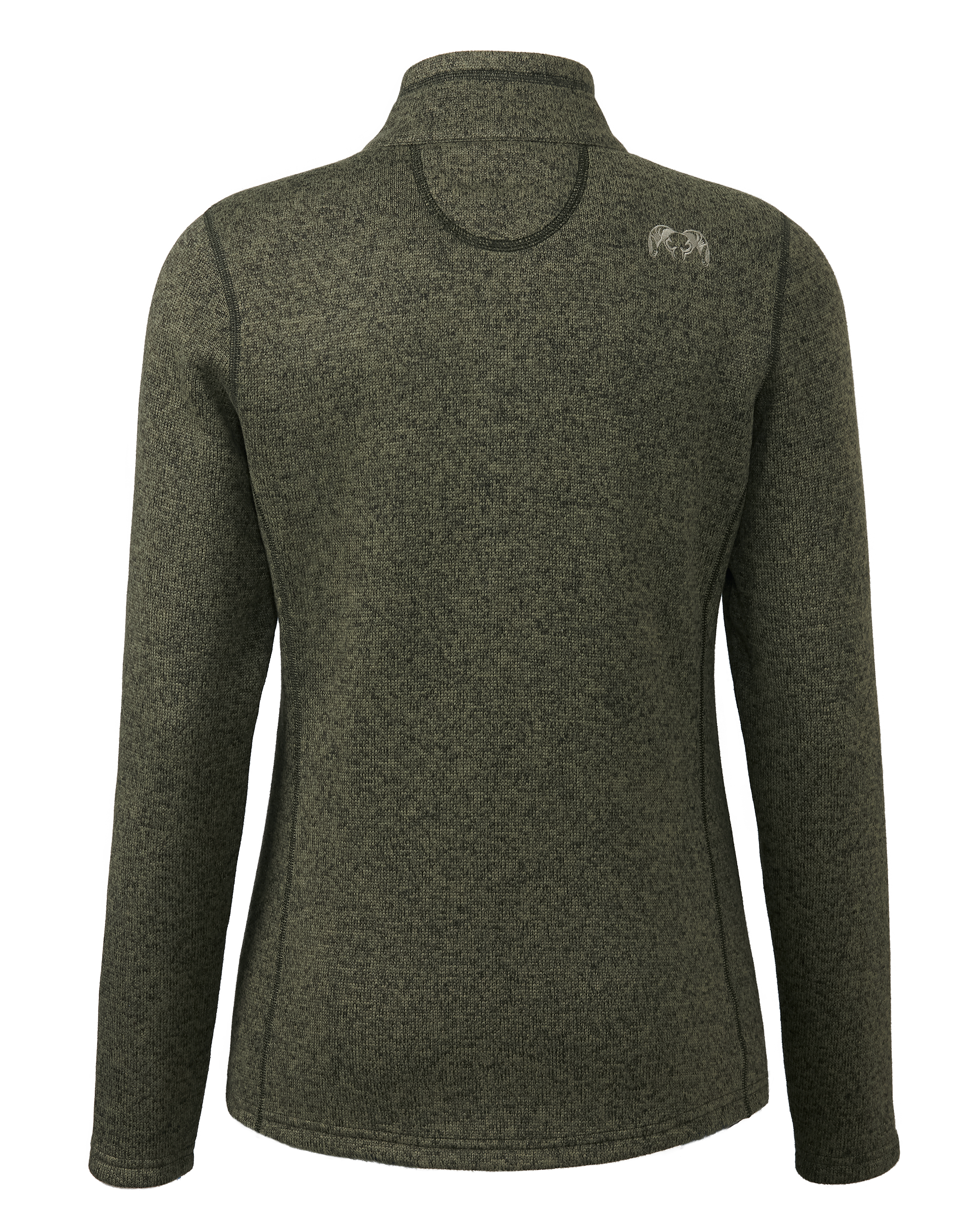 Alternative view of Outlet Women's Base Camp Full Zip Sweater | Olive Heather