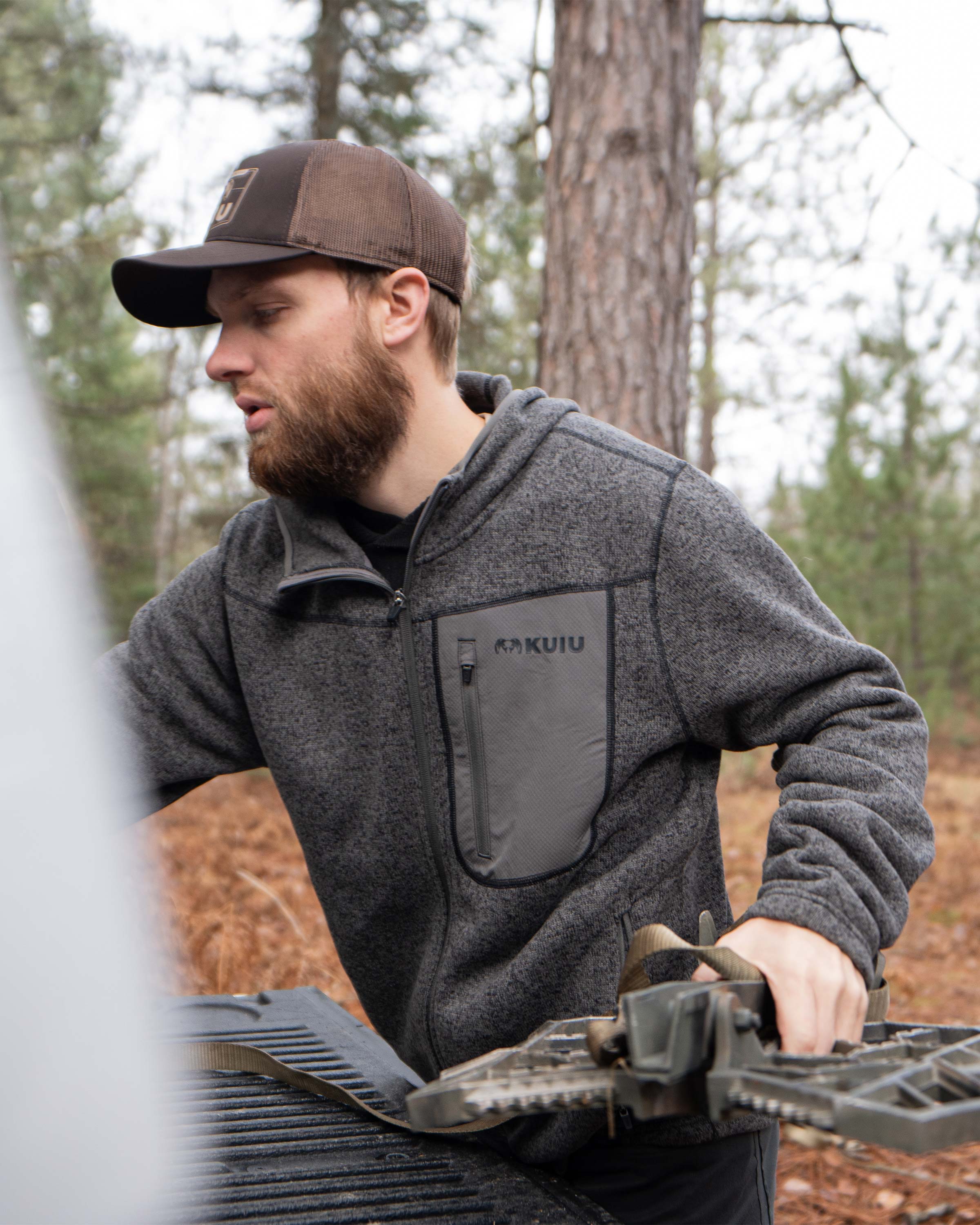 Base Camp Hooded Sweater | Ash Heather - Image 4
