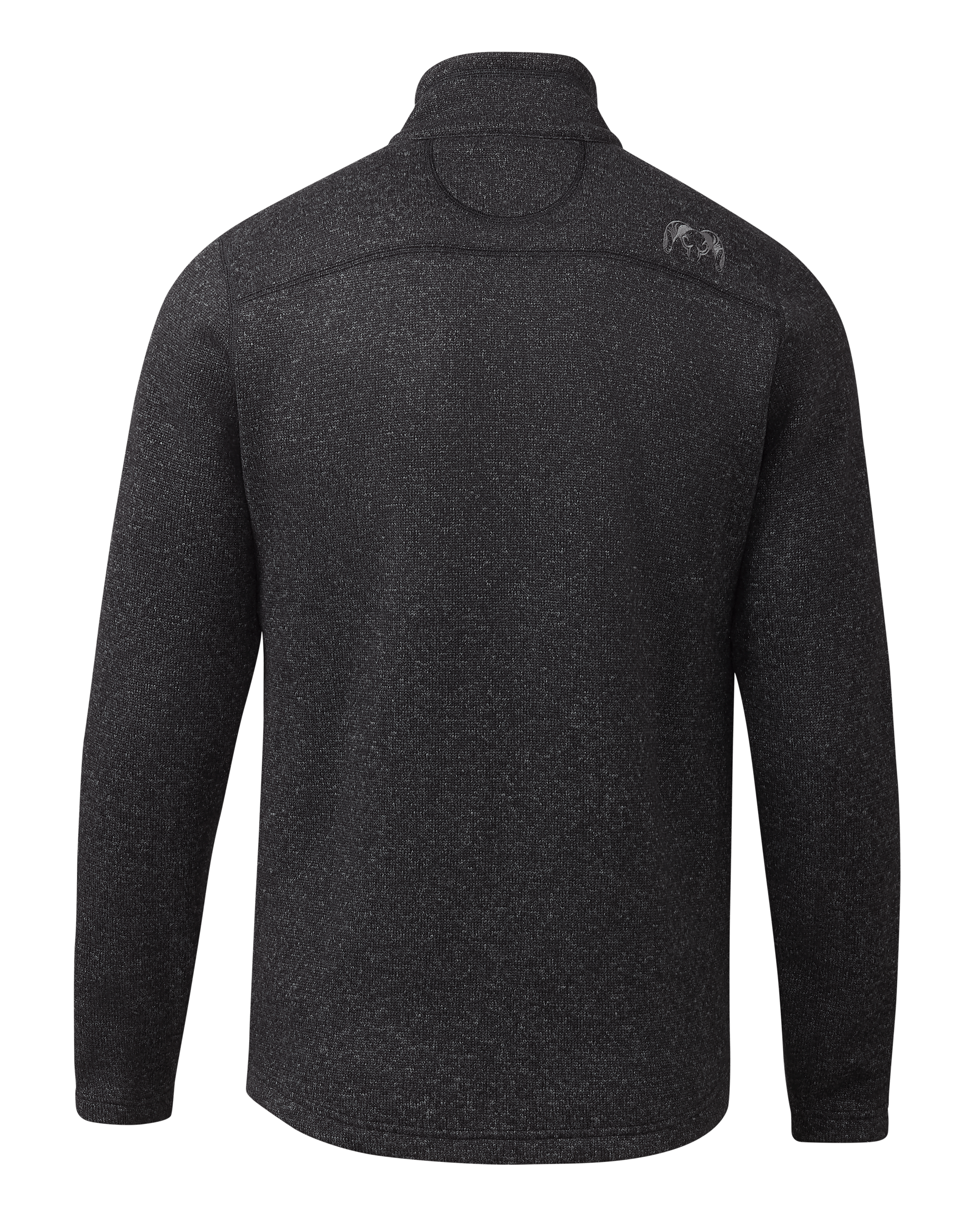 Alternative view of Base Camp Full Zip Sweater | Heather Black