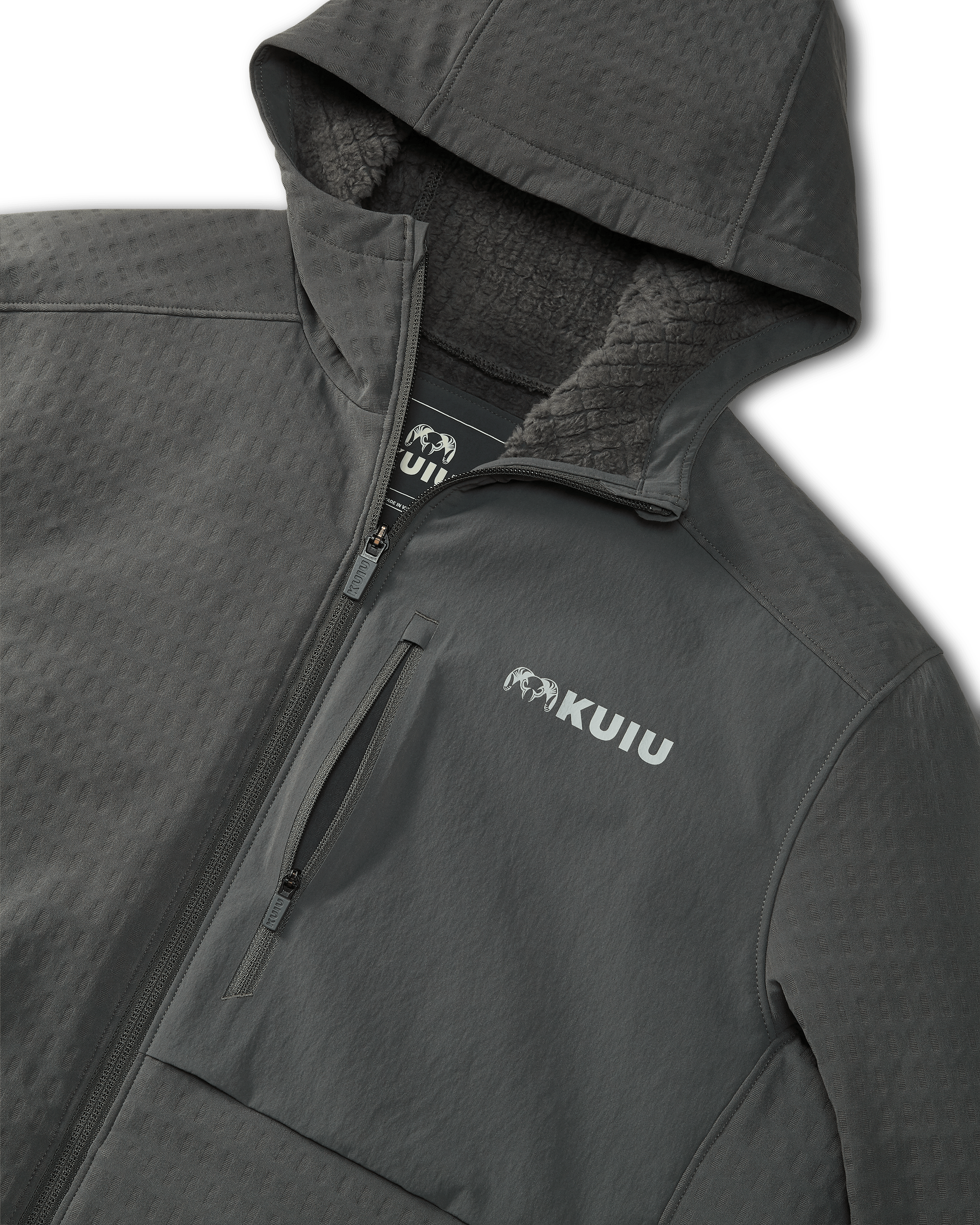 Blockfield Fleece Hoodie | Gunmetal - Image 3