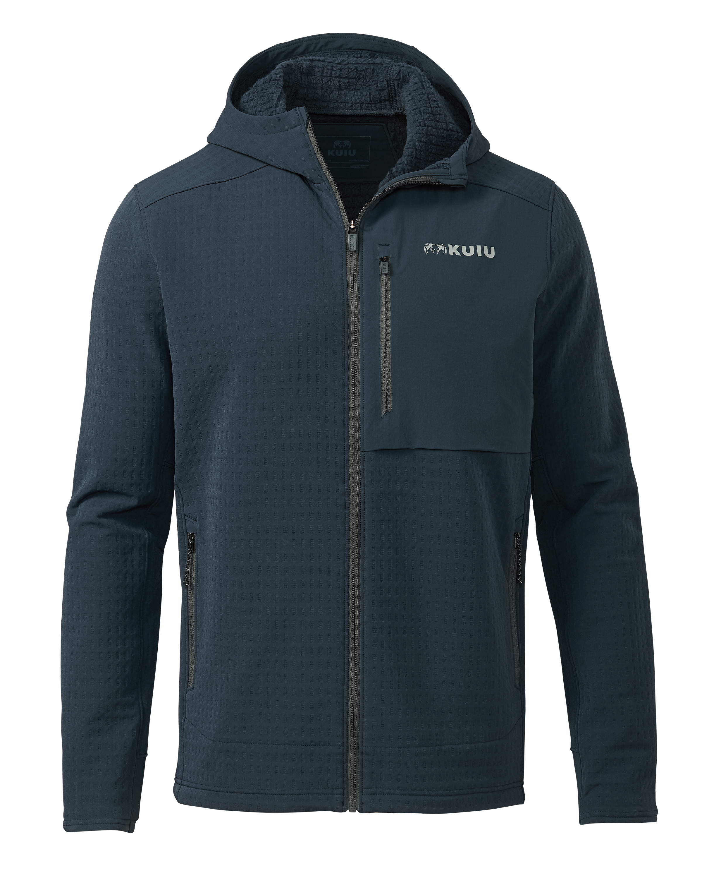 Blockfield Fleece Hoodie | Steel Blue