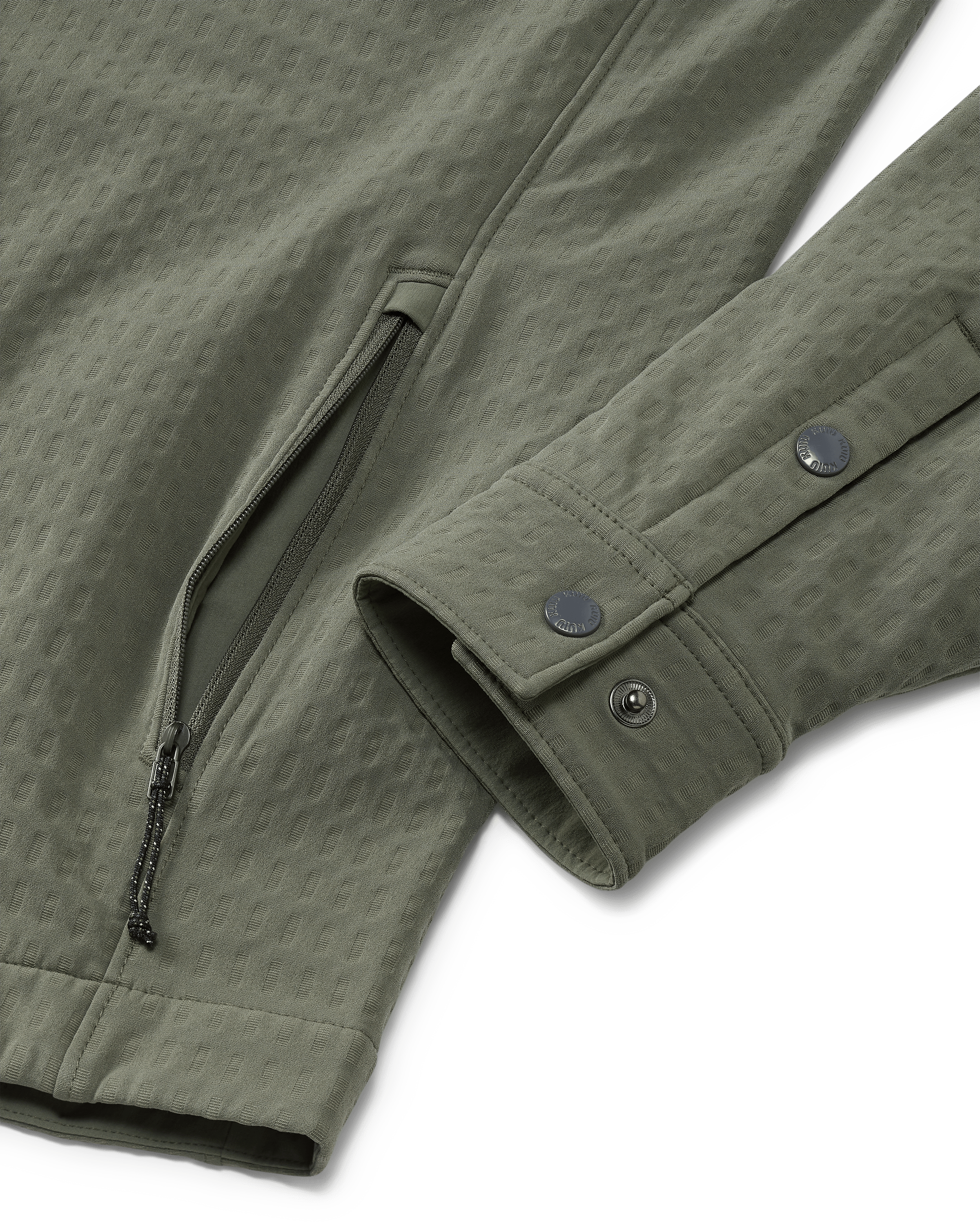 Blockfield Fleece Shirt Jacket | Dark Sage - Image 5