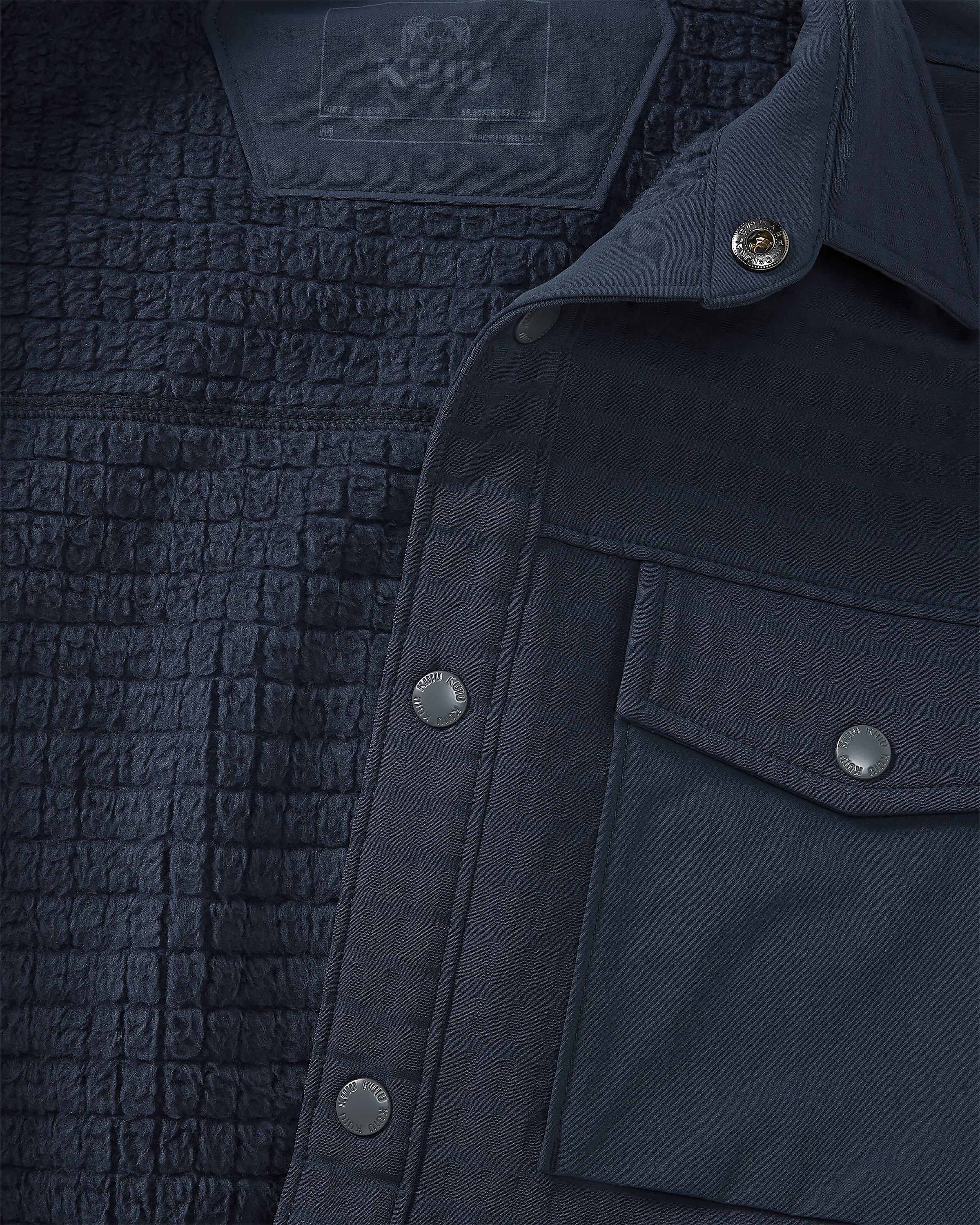 Blockfield Fleece Shirt Jacket | Steel Blue - Image 3