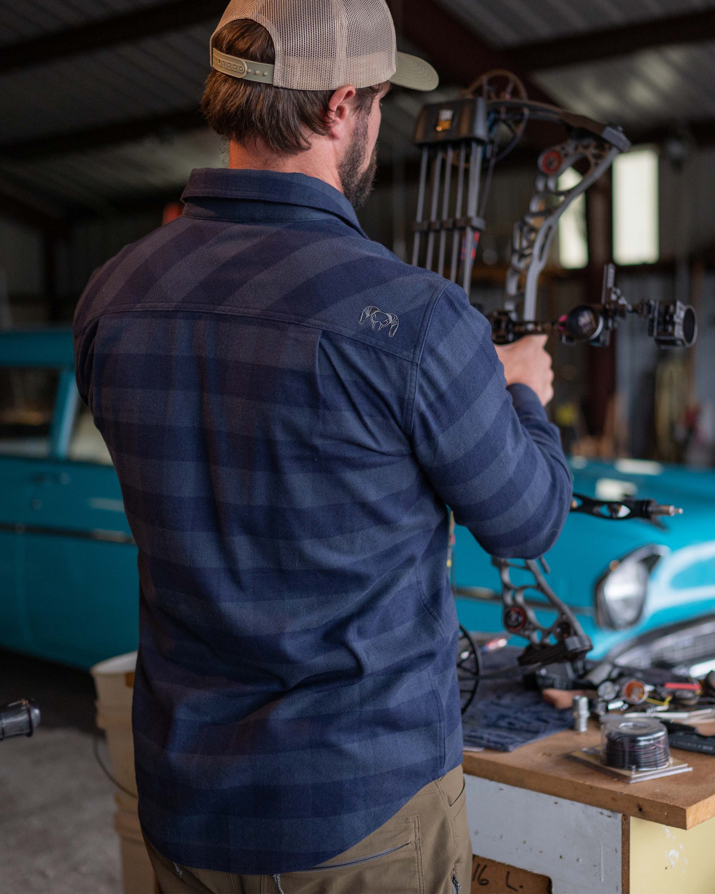 Outlet Field Flannel Shirt | Red/Black Buffalo Check - Image 5