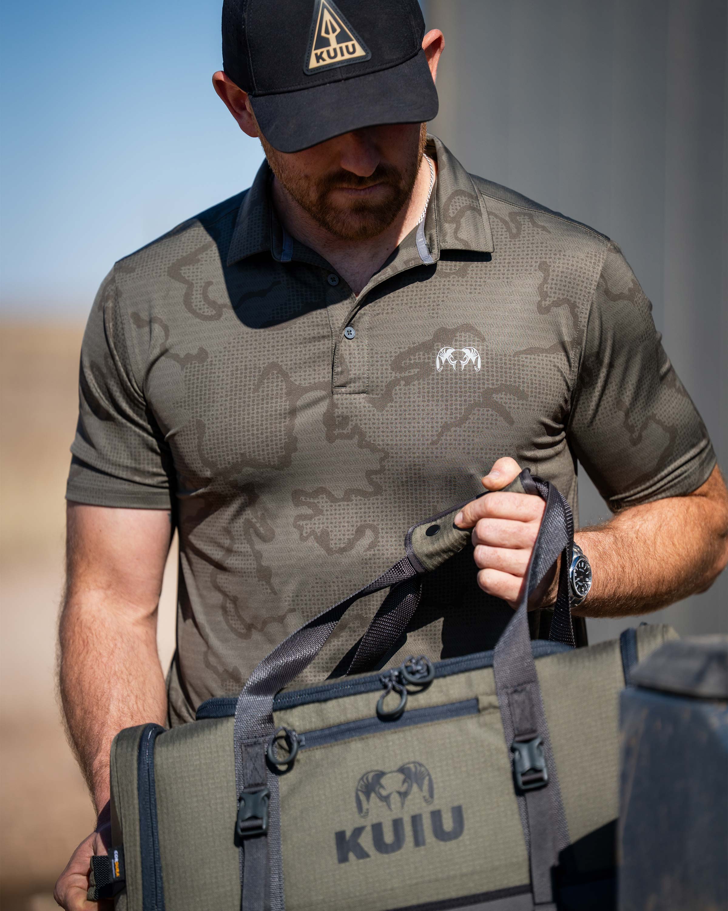 KUIU Performance Polo | Ash Tonal - Image 3