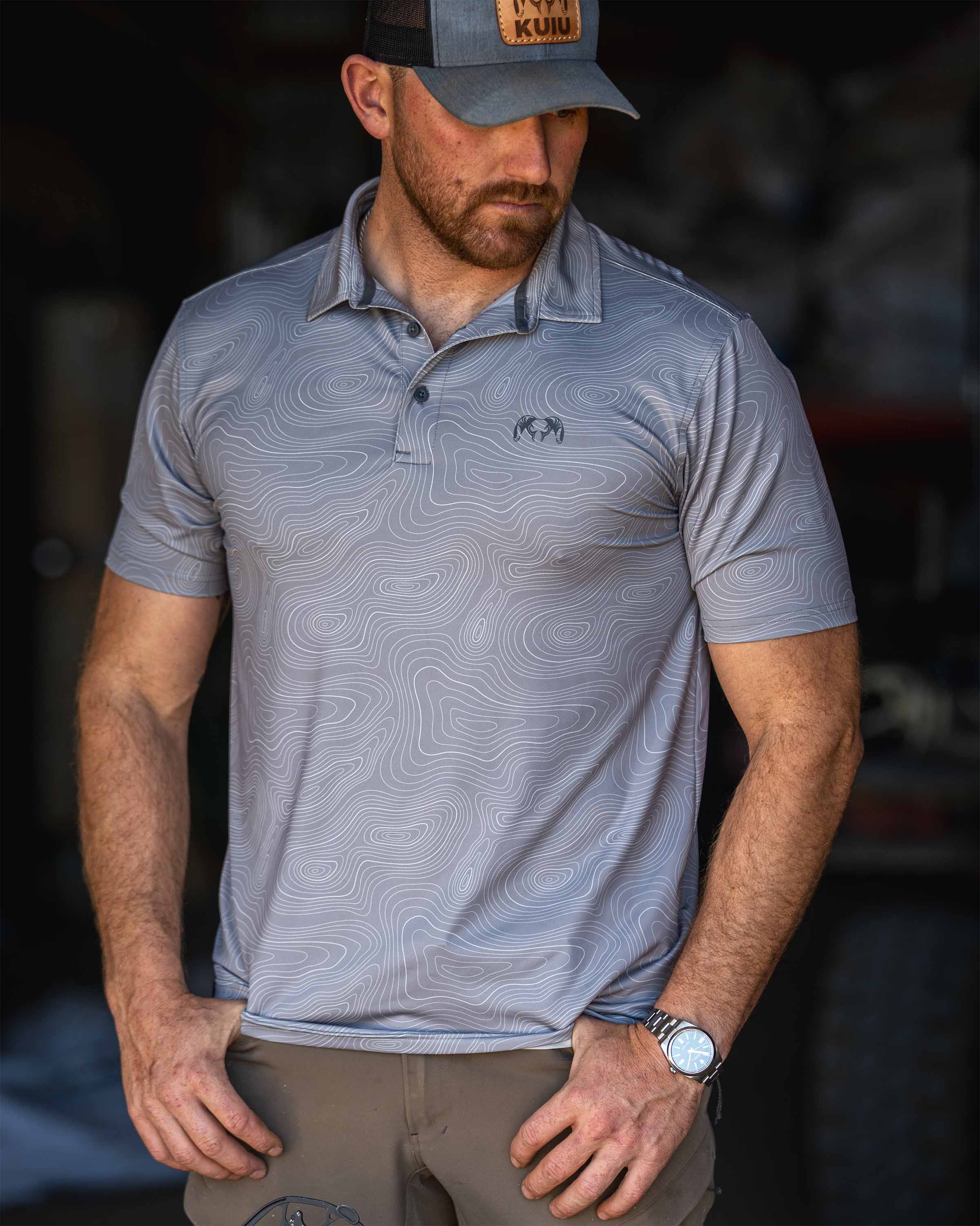 KUIU Performance Polo | Haze Topo - Image 4