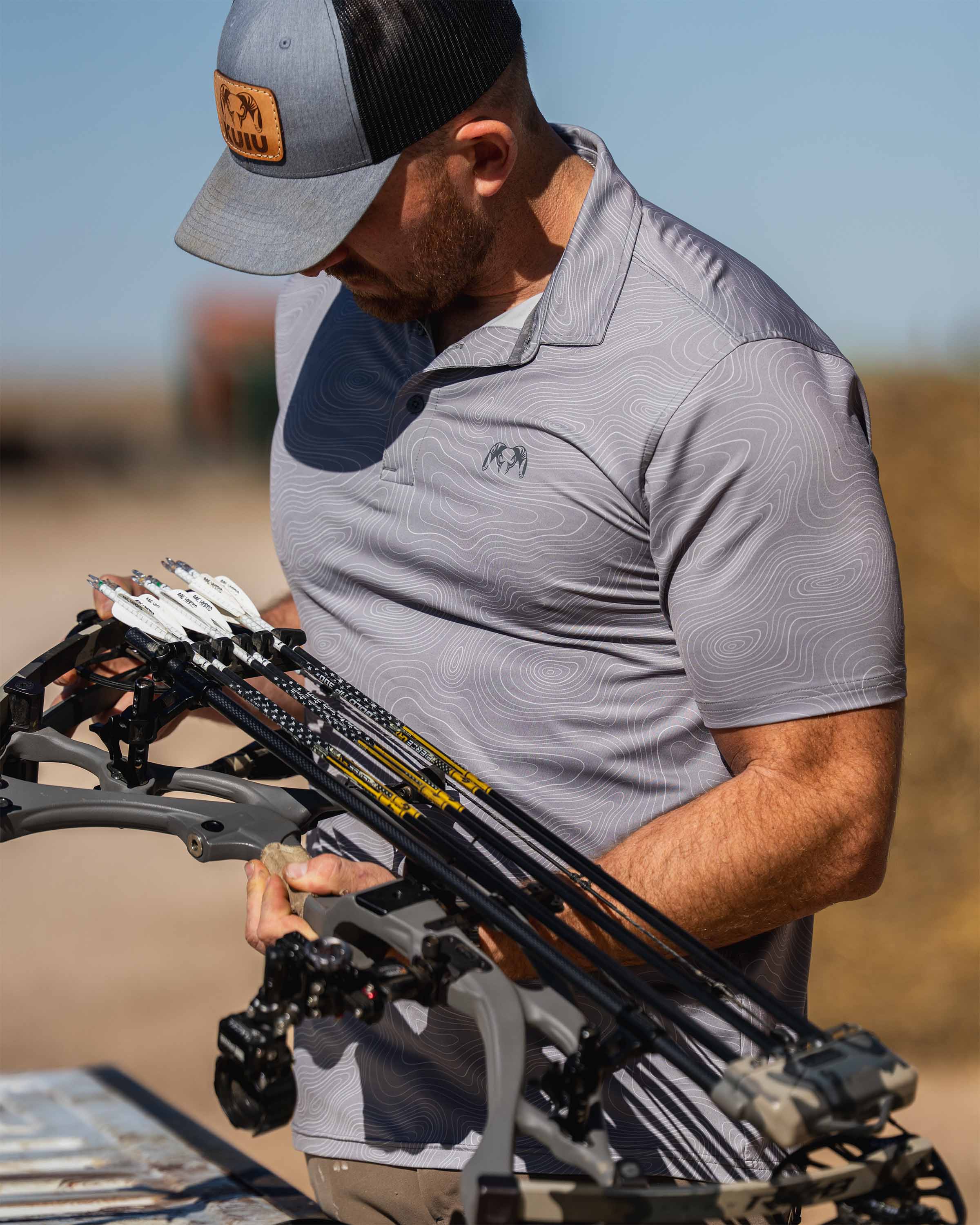 KUIU Performance Polo | Haze Topo - Image 3