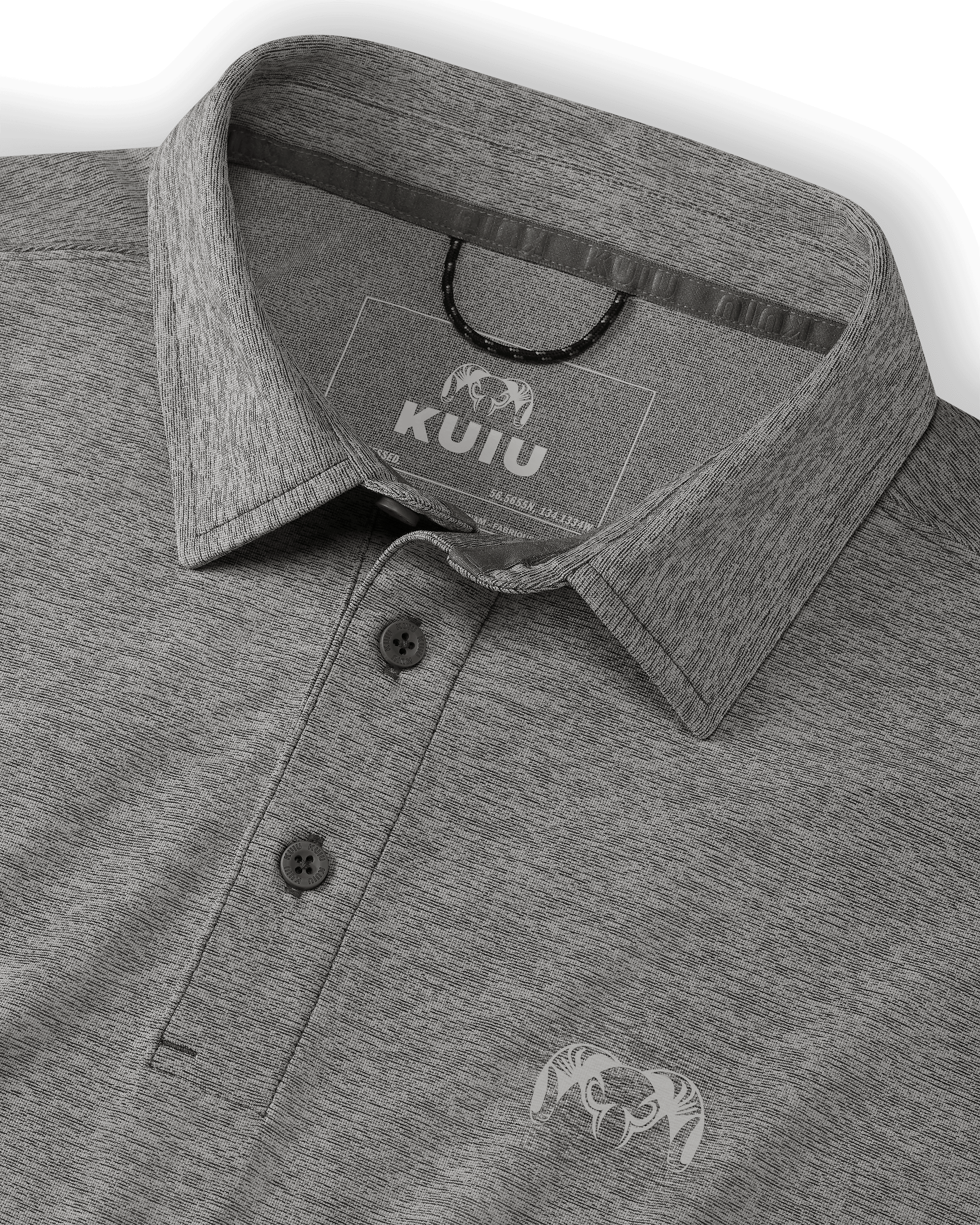 Alternative view of Outlet KUIU Performance Polo | Heather Gunmetal