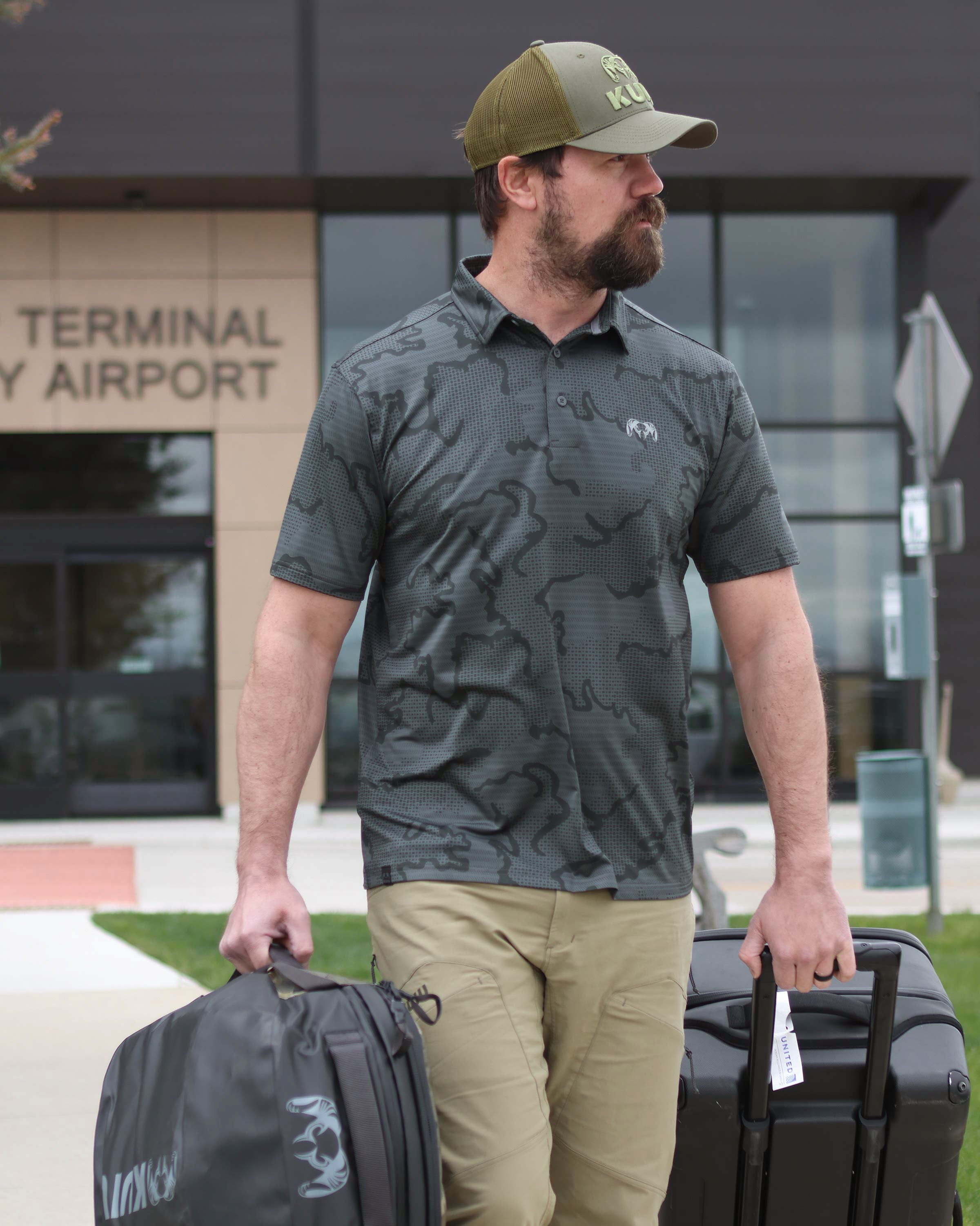 Alternative view of KUIU Performance Polo | Heather Resin