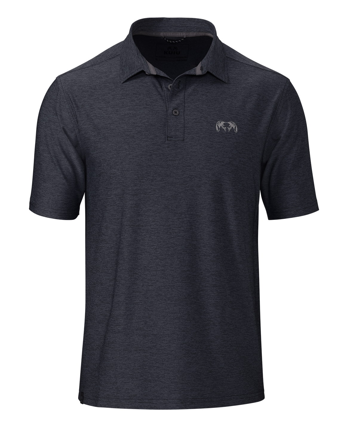 KUIU Performance Polo | Heather Steel Blue