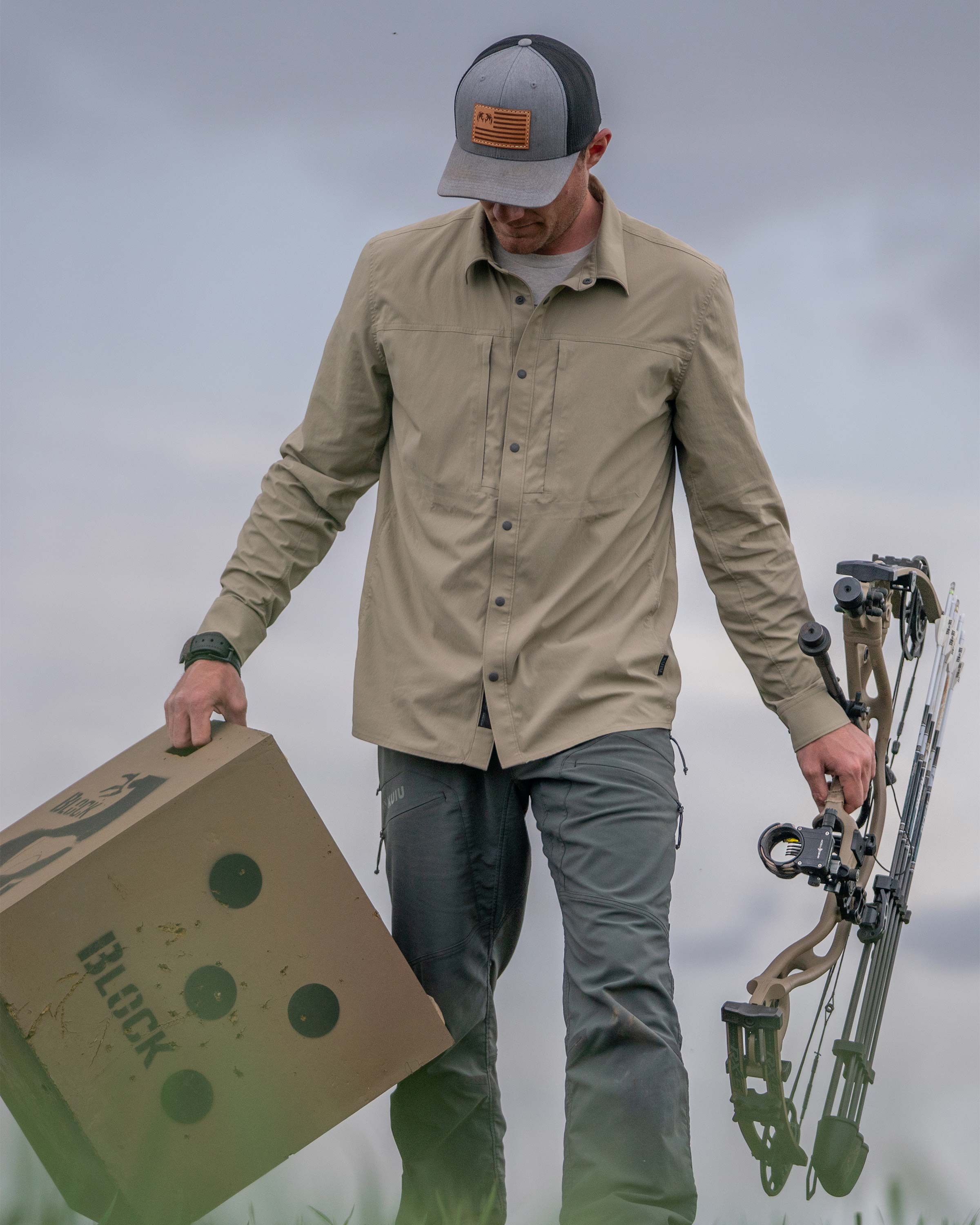 Outlet Intrepid LS Shirt | Dark Sage - Image 4