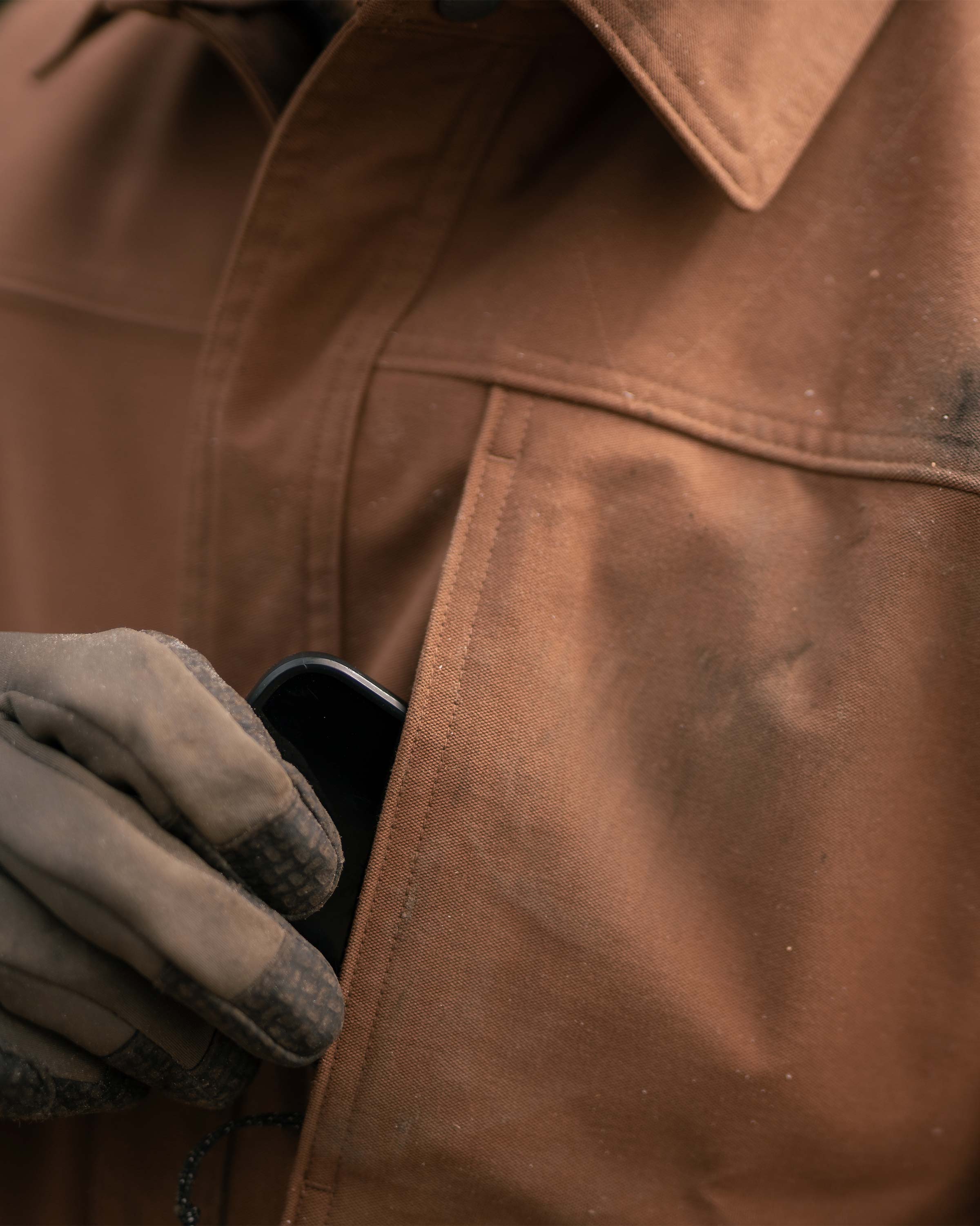 Outlet Brawley Canvas Jacket | Saddle - Image 8