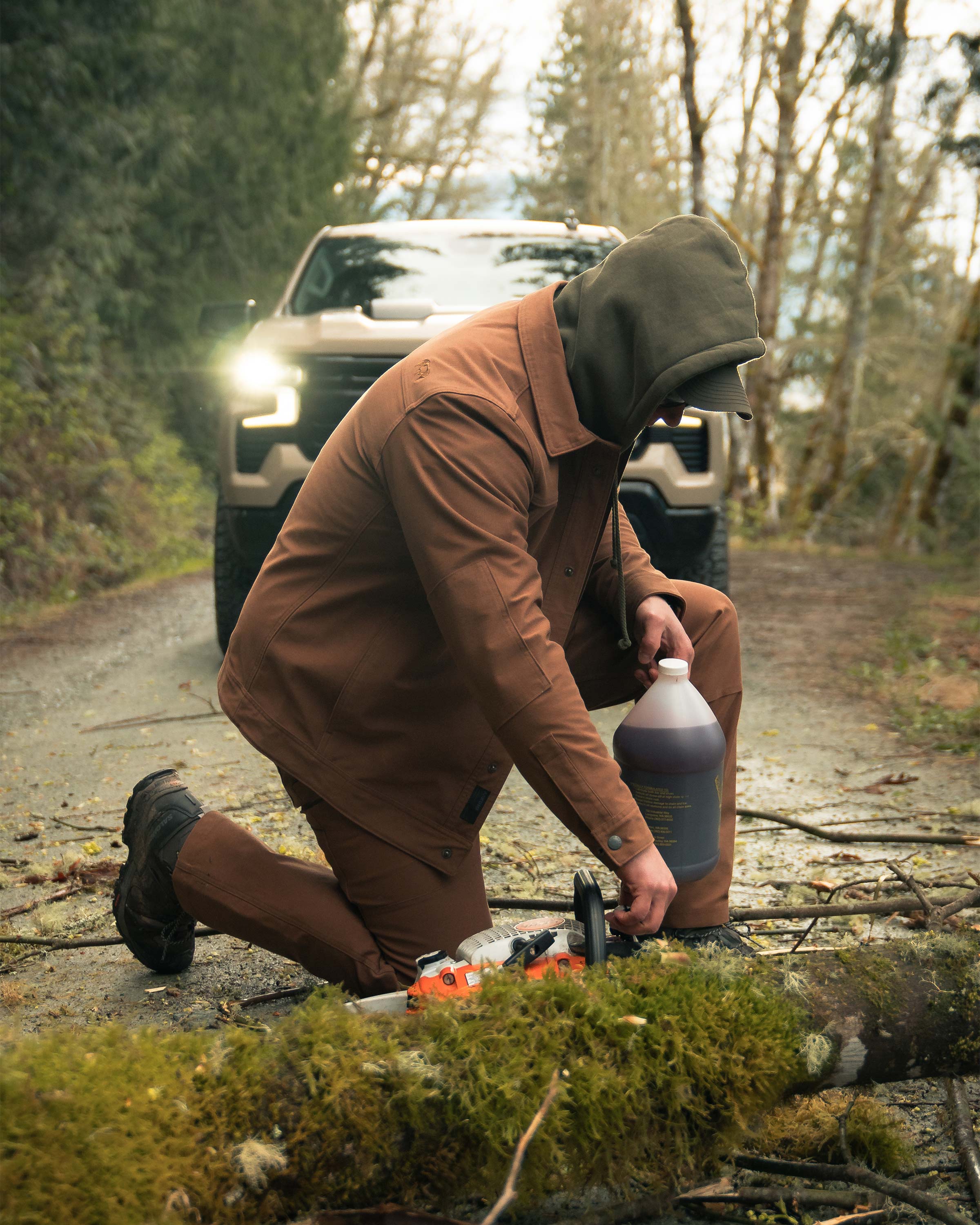 Outlet Brawley Canvas Jacket | Saddle - Image 9