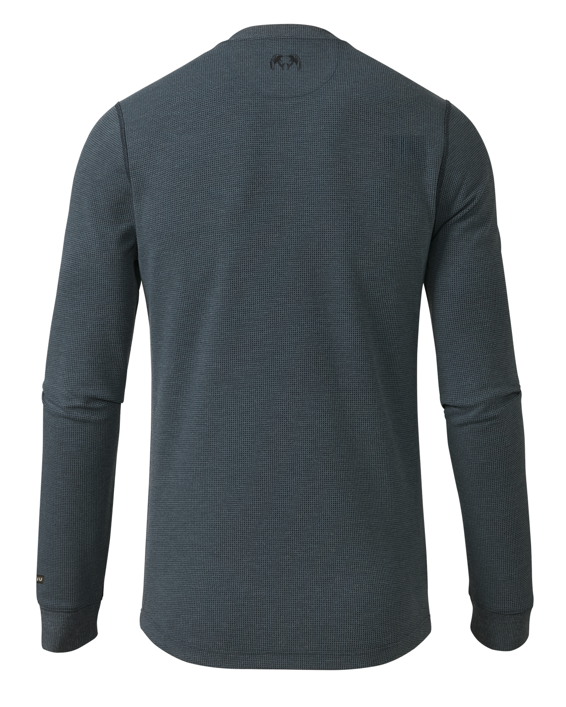 Alternative view of Canyon Waffle Henley | Steel Blue Heather