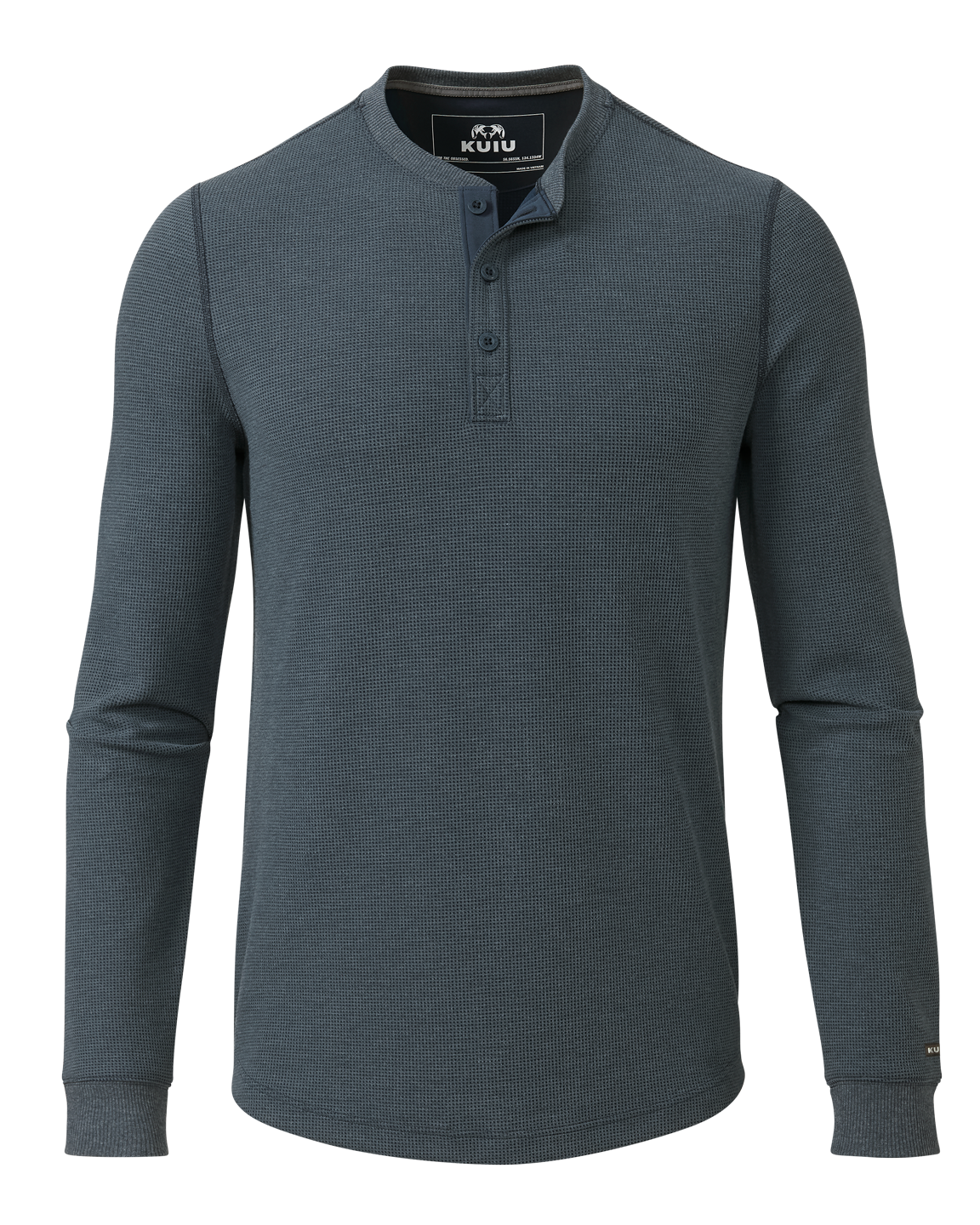 Canyon Waffle Henley | Steel Blue Heather