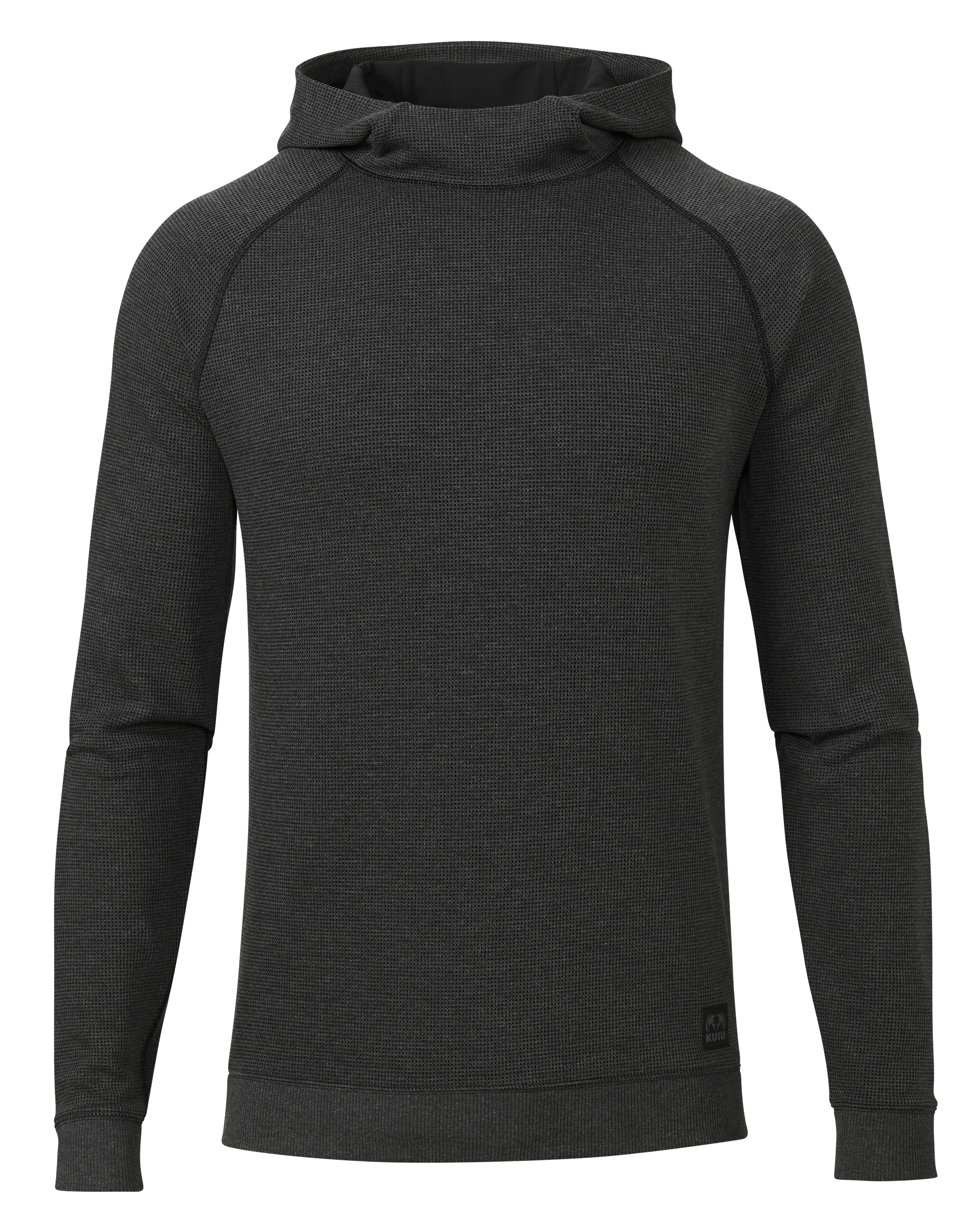 Canyon Waffle Hoodie | Black Heather
