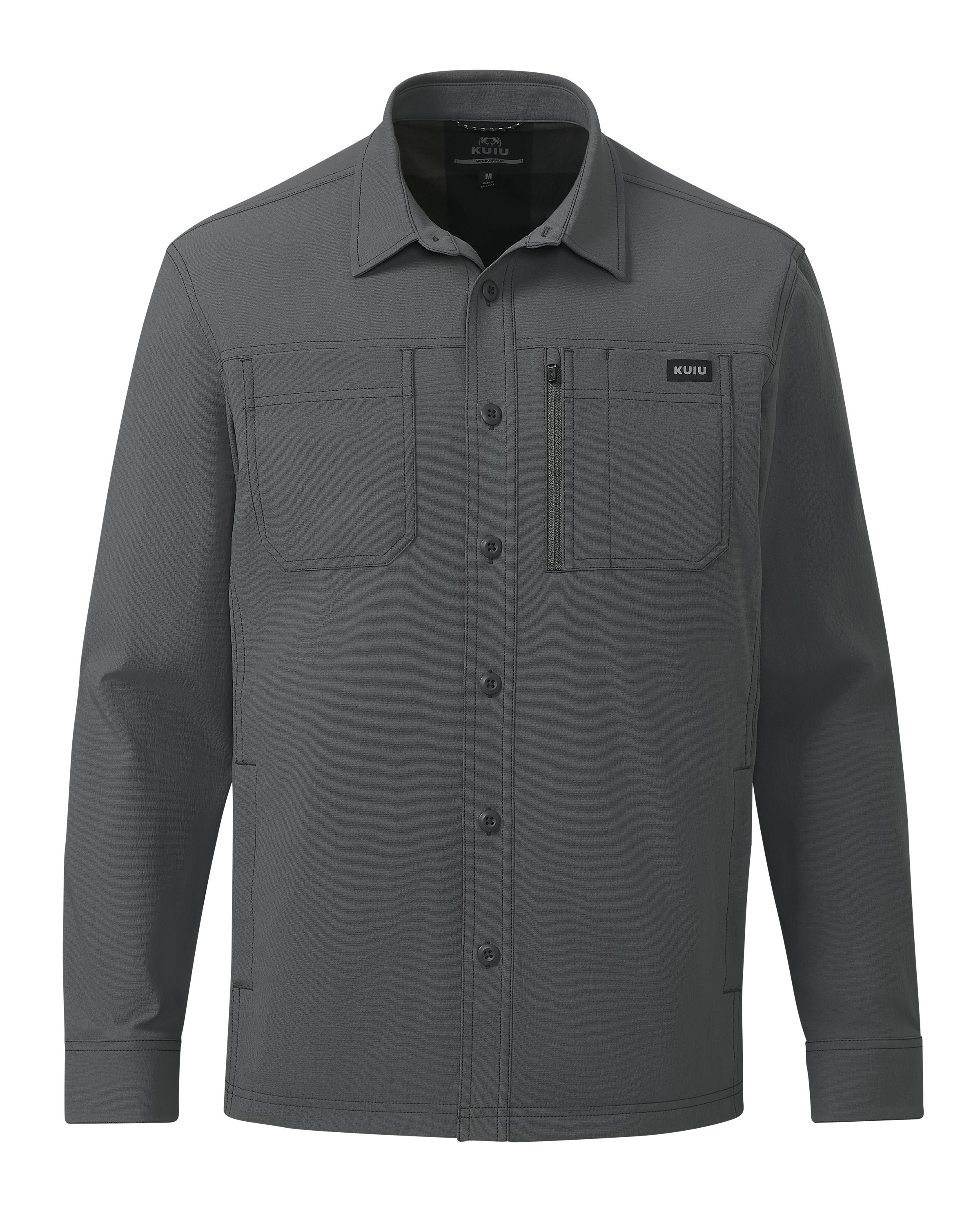 Motive Flannel Lined Shirt Jacket | Gunmetal