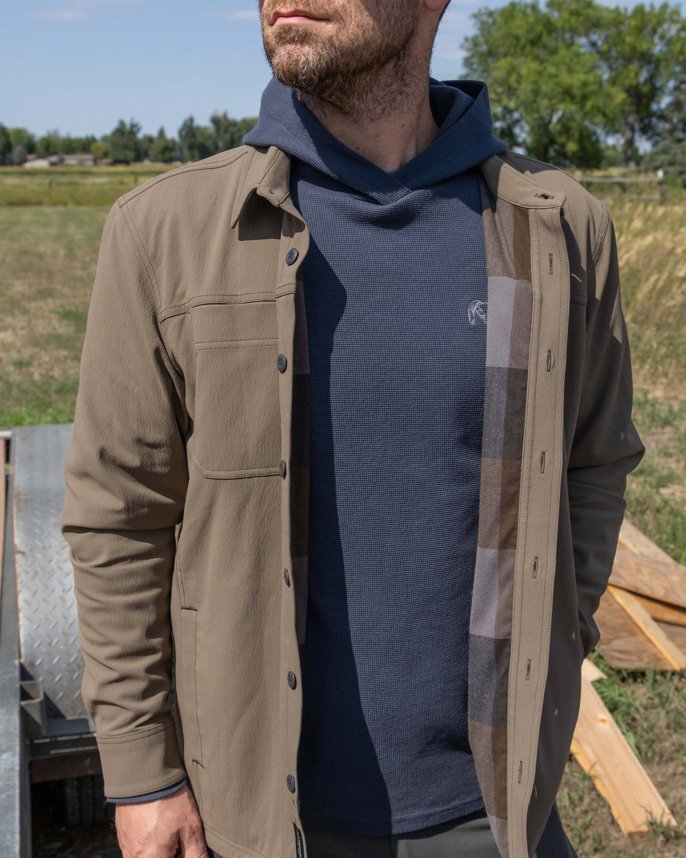 Motive Flannel Lined Shirt Jacket | Major Brown - Image 5
