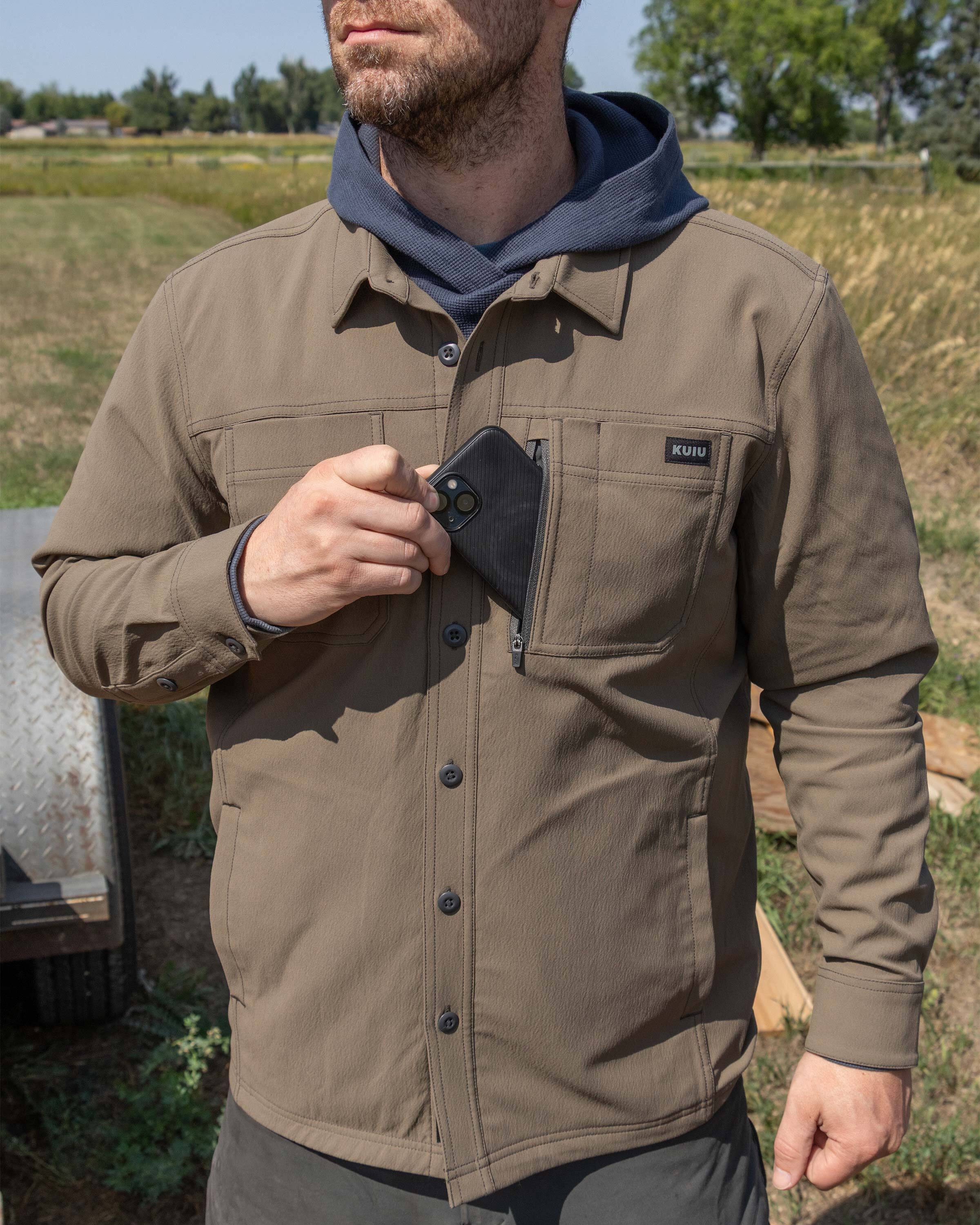 Motive Flannel Lined Shirt Jacket | Major Brown - Image 4