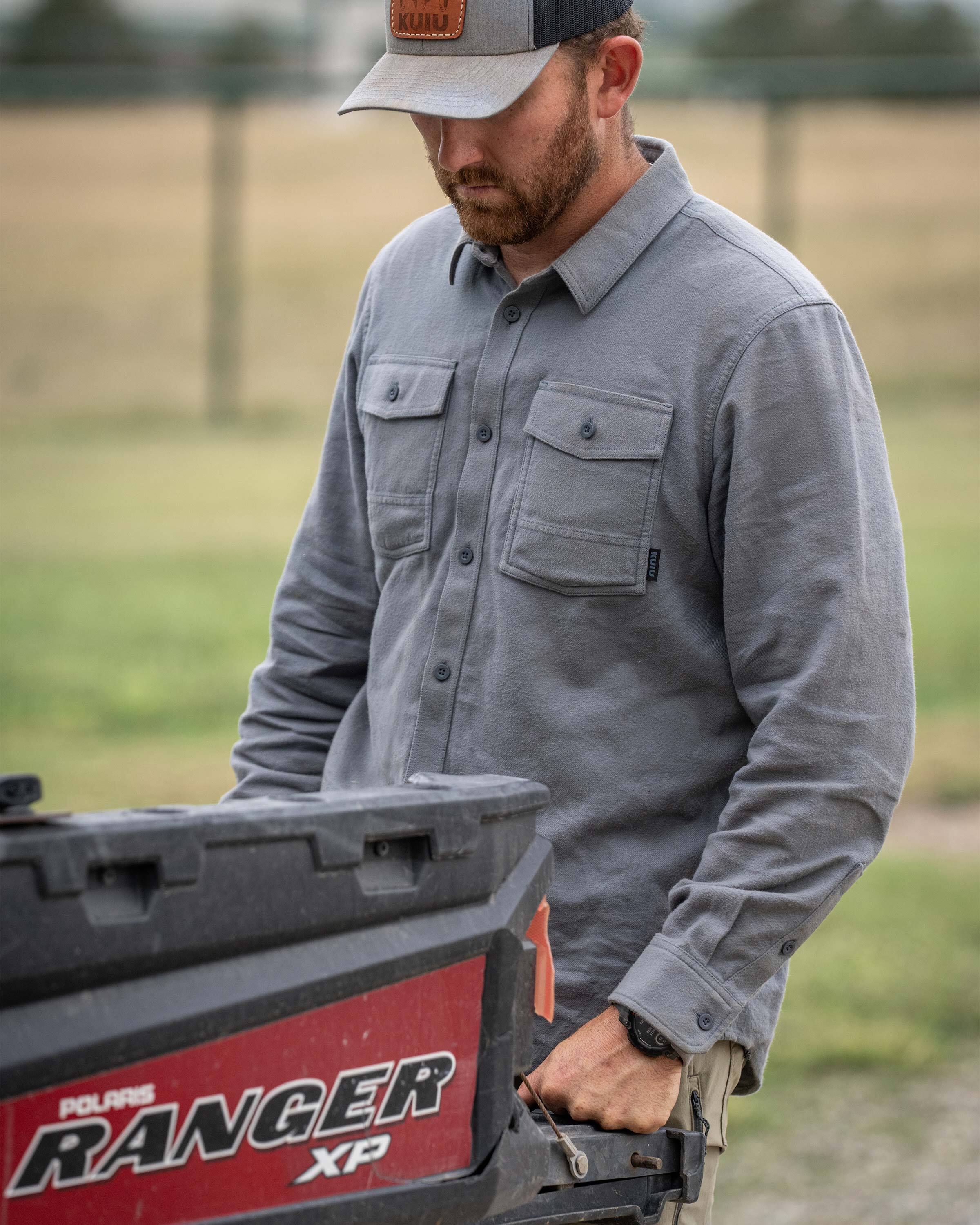 Field Flannel Shirt | Evergreen - Image 3