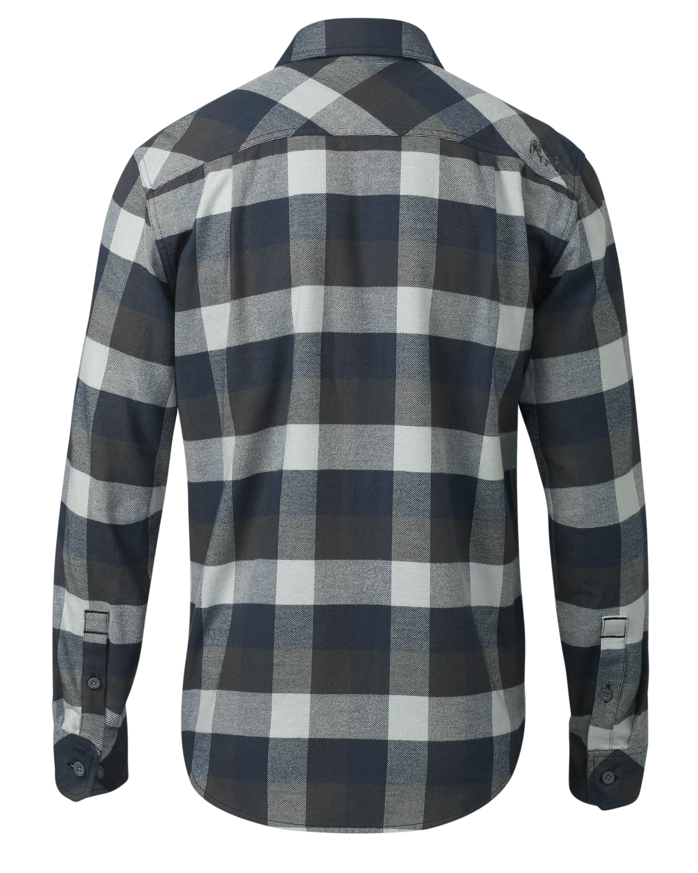 Alternative view of Field Flannel Shirt | Steel Blue Trio