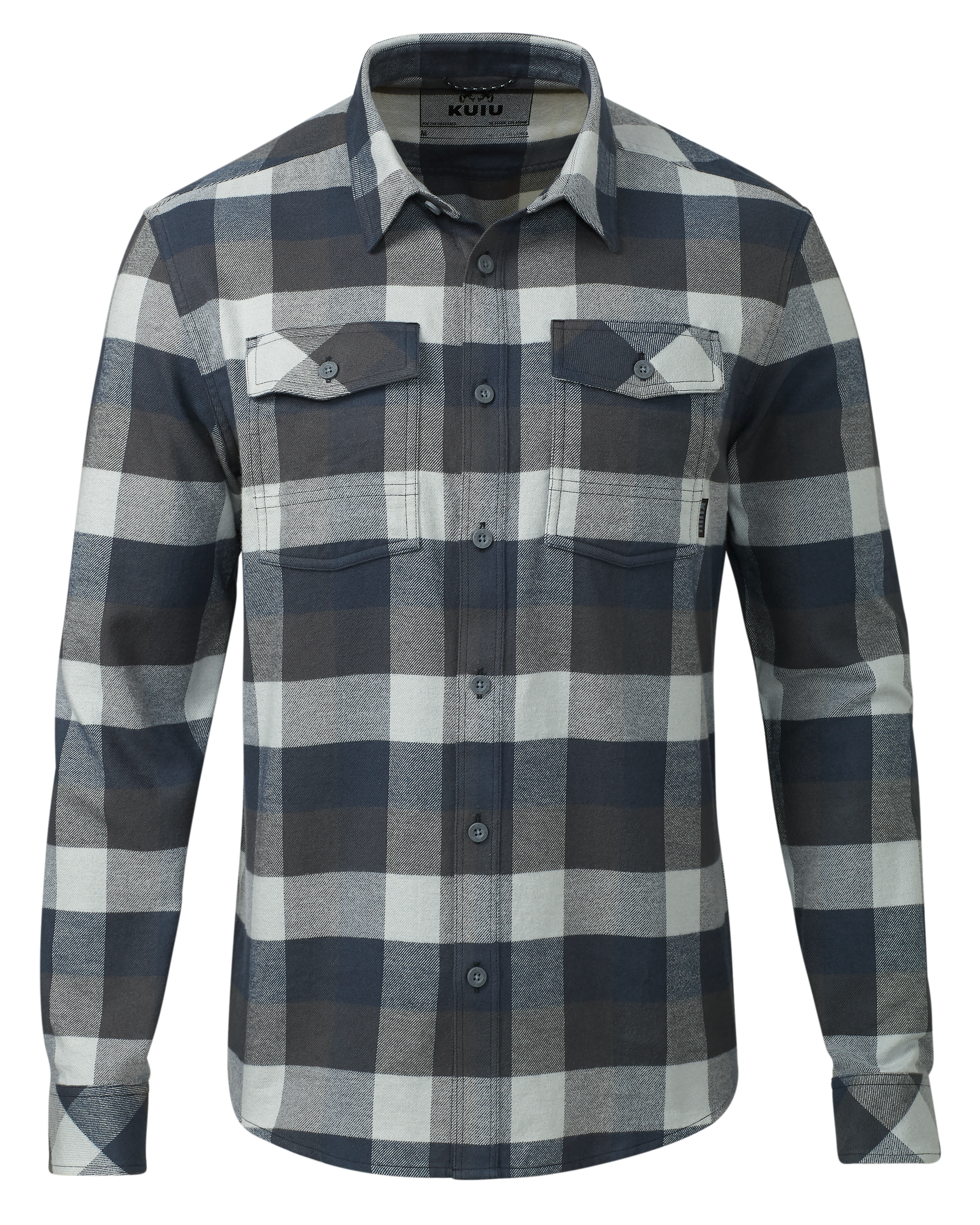 Field Flannel Shirt | Steel Blue Trio