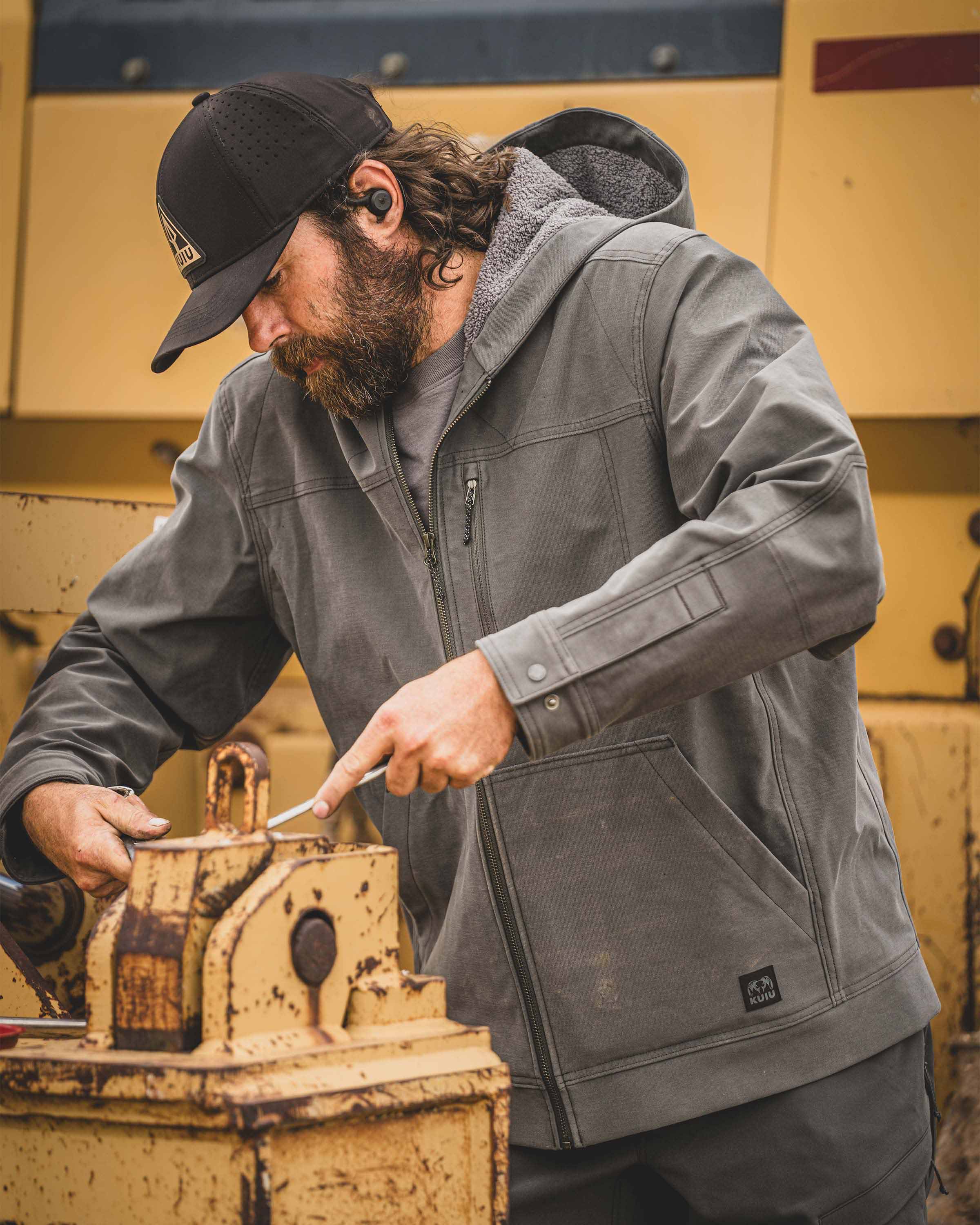 Brawley Hooded Fleece Jacket | Saddle - Image 6