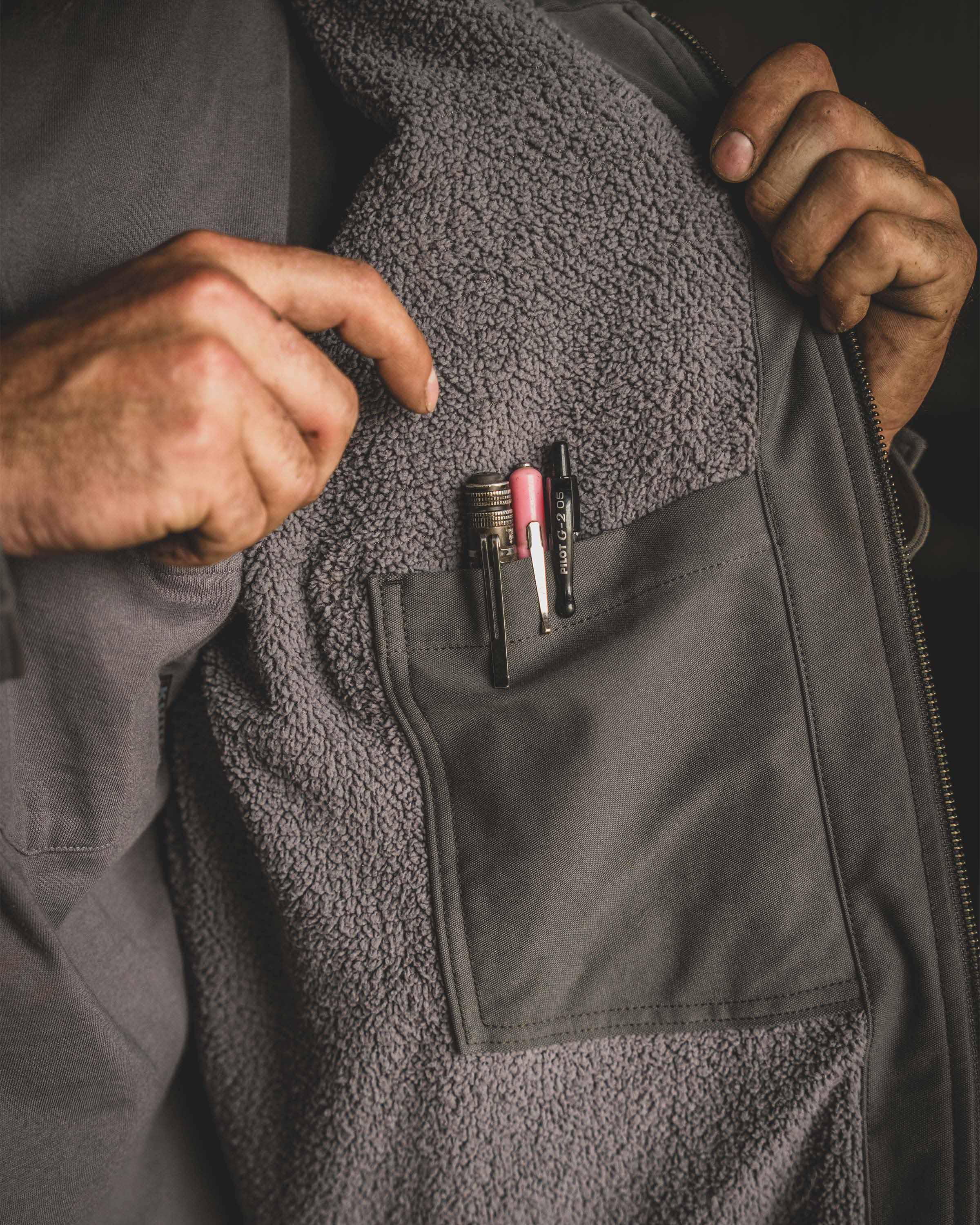 Brawley Hooded Fleece Jacket | Saddle - Image 8