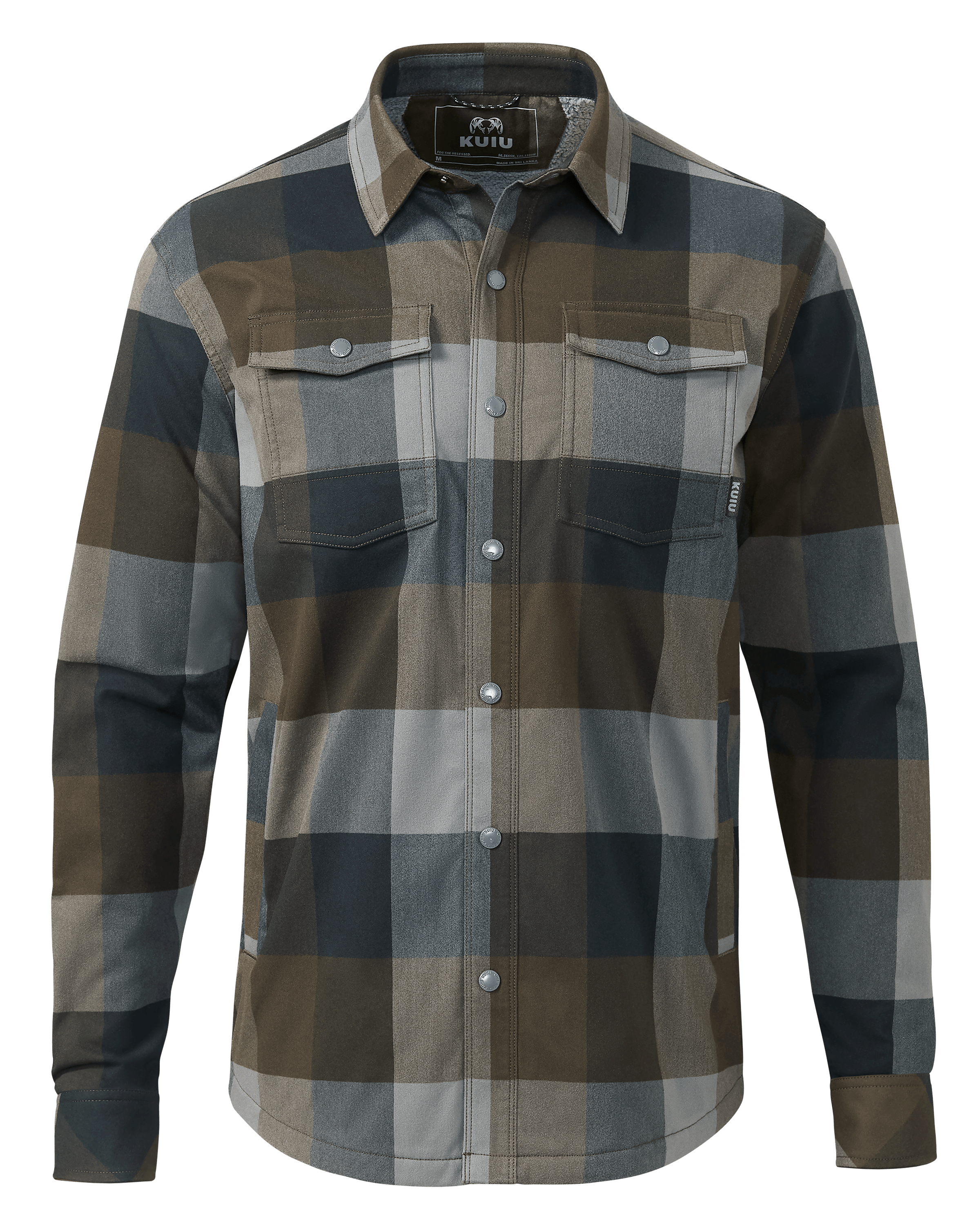 Field Flannel Fleece Shirt Jacket | Vias Plaid