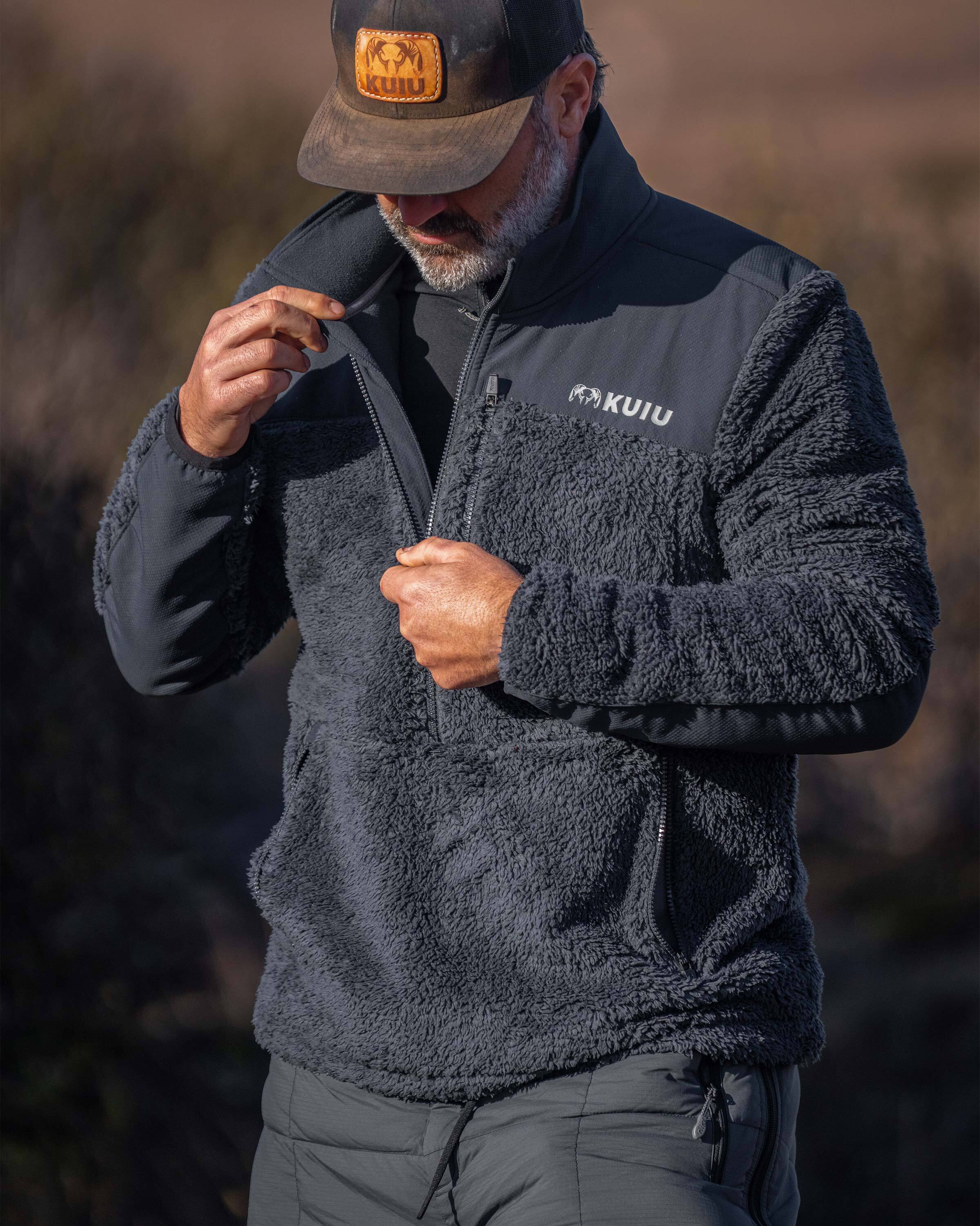 Sherpa Fleece Zip Pullover | Grizzly - Image 5