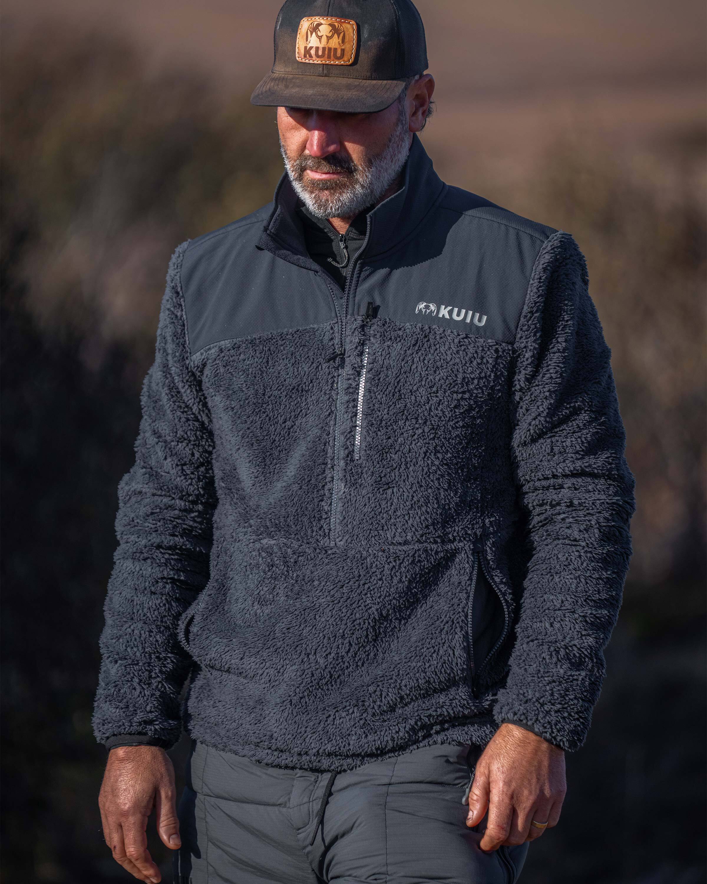 Sherpa Fleece Zip Pullover | Grizzly - Image 4
