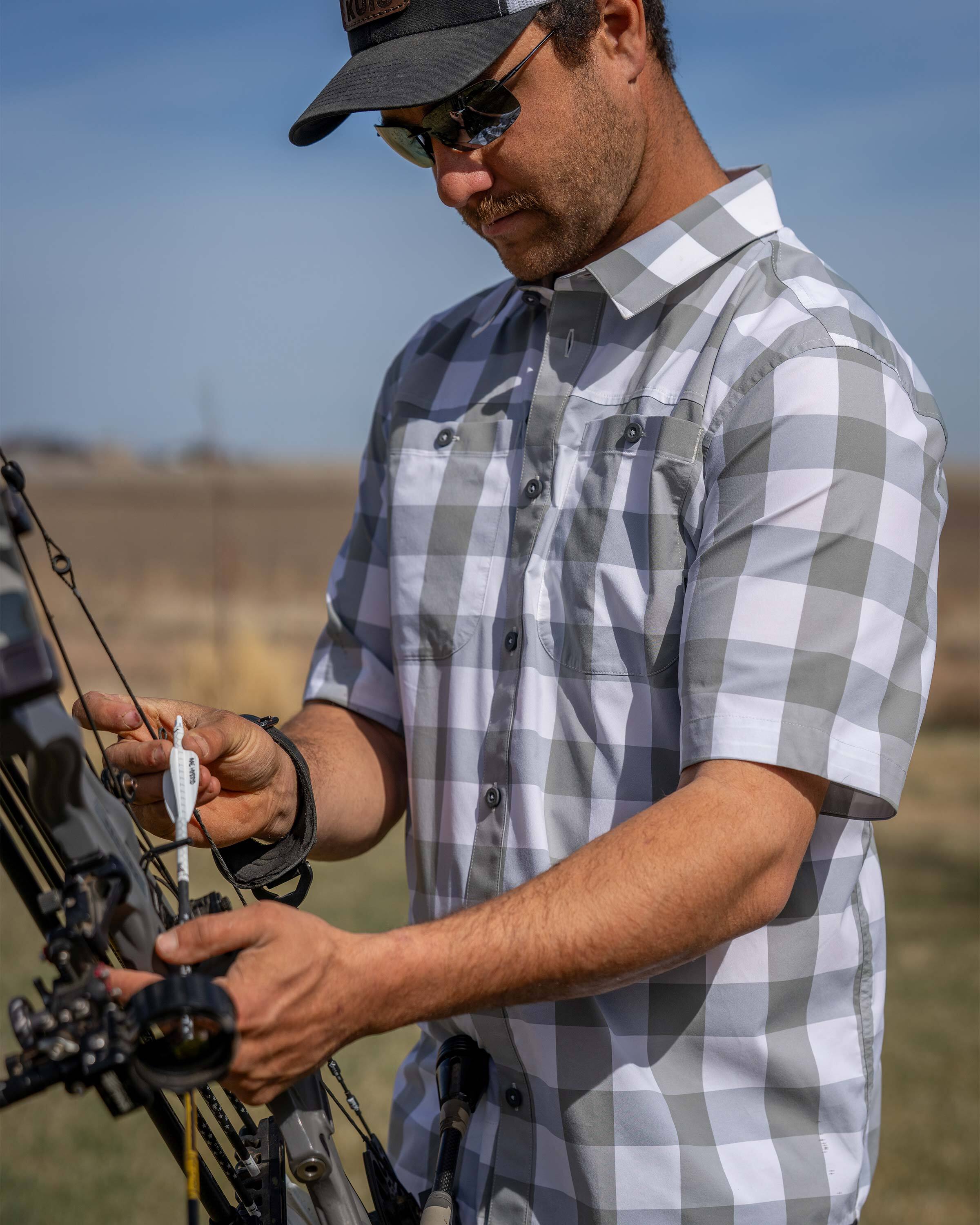 Borrego SS Shirt | Battleship Plaid - Image 3