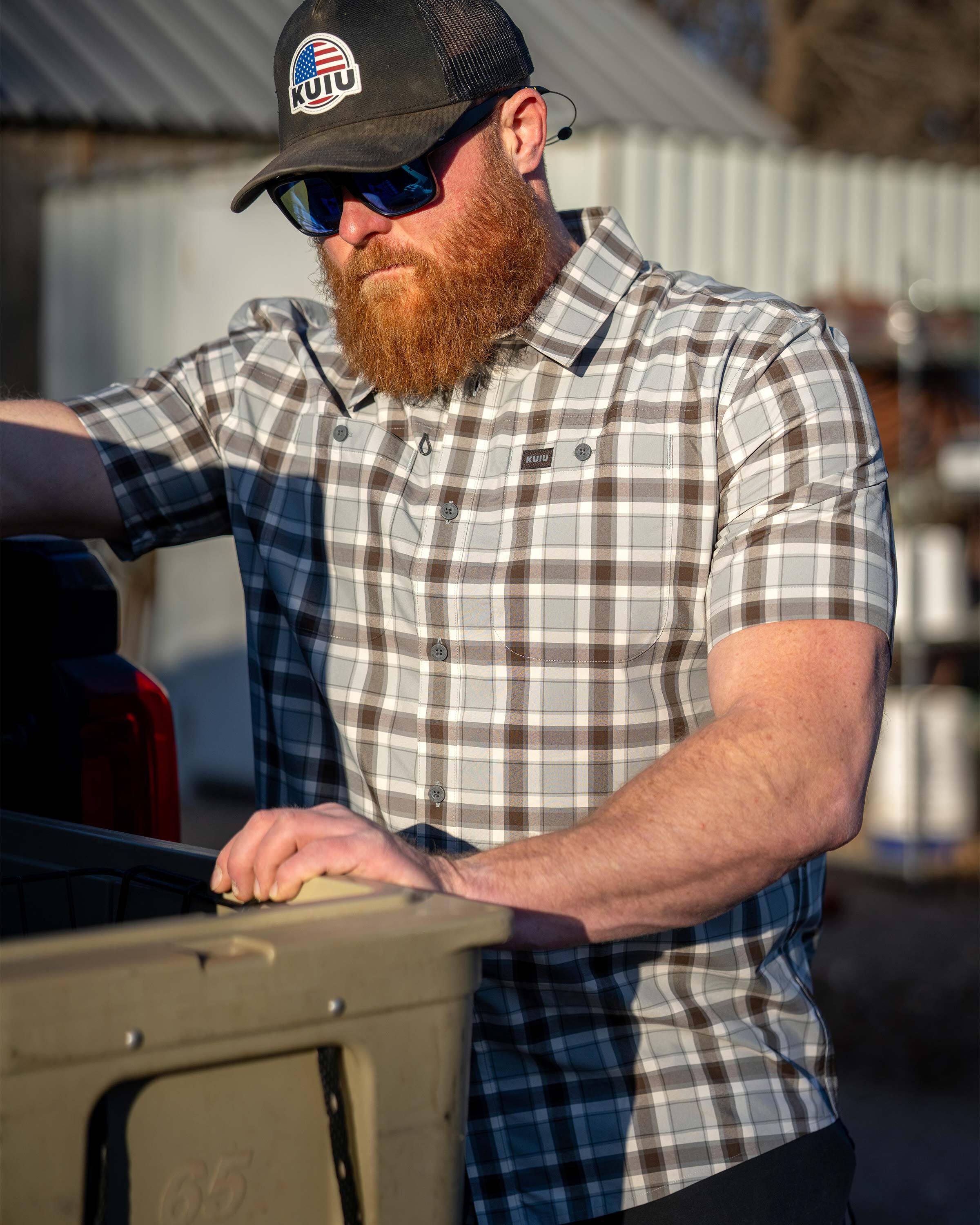 Borrego SS Shirt | Verde Crosscheck Plaid - Image 4