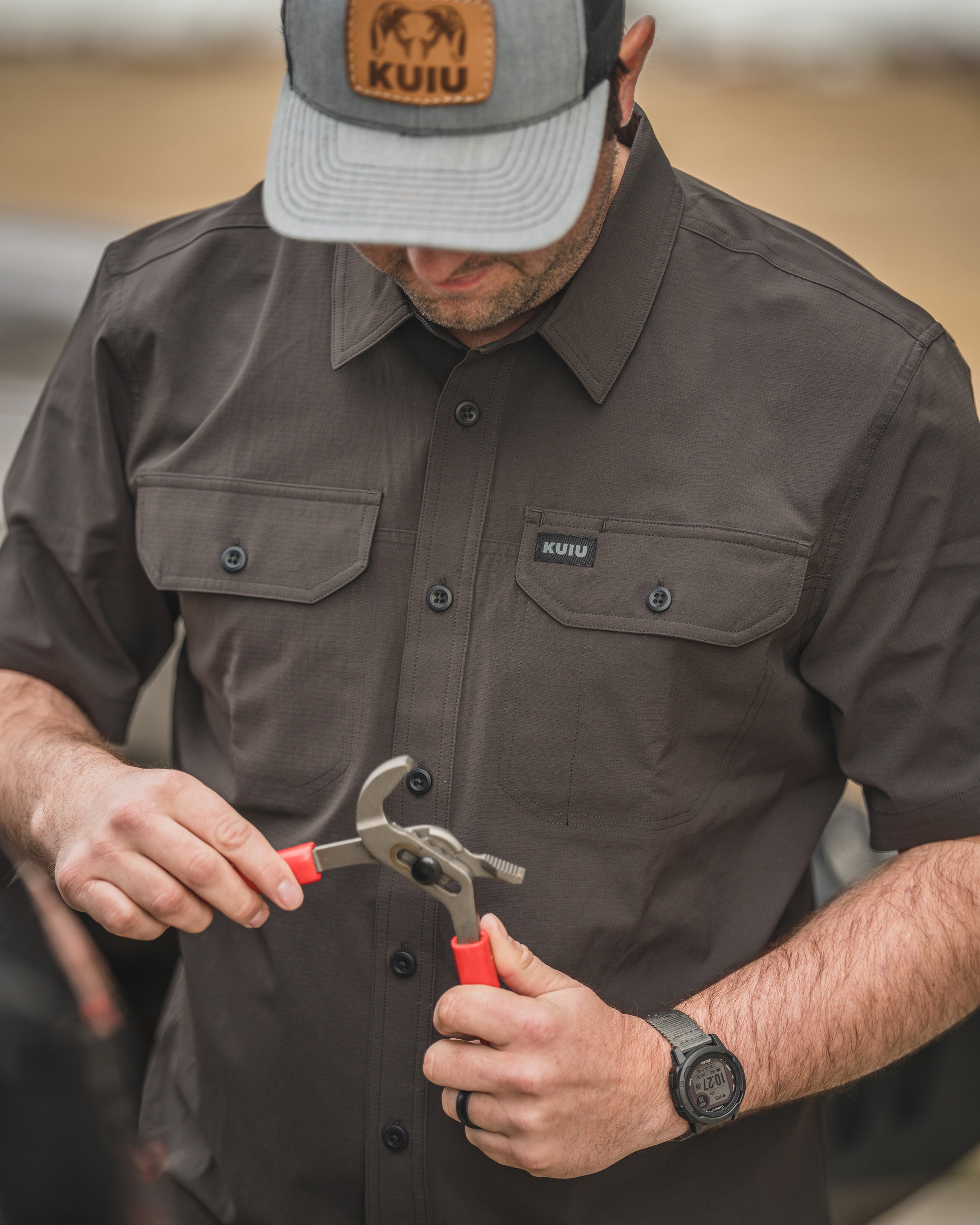 Gauge SS Work Shirt | Khaki - Image 6