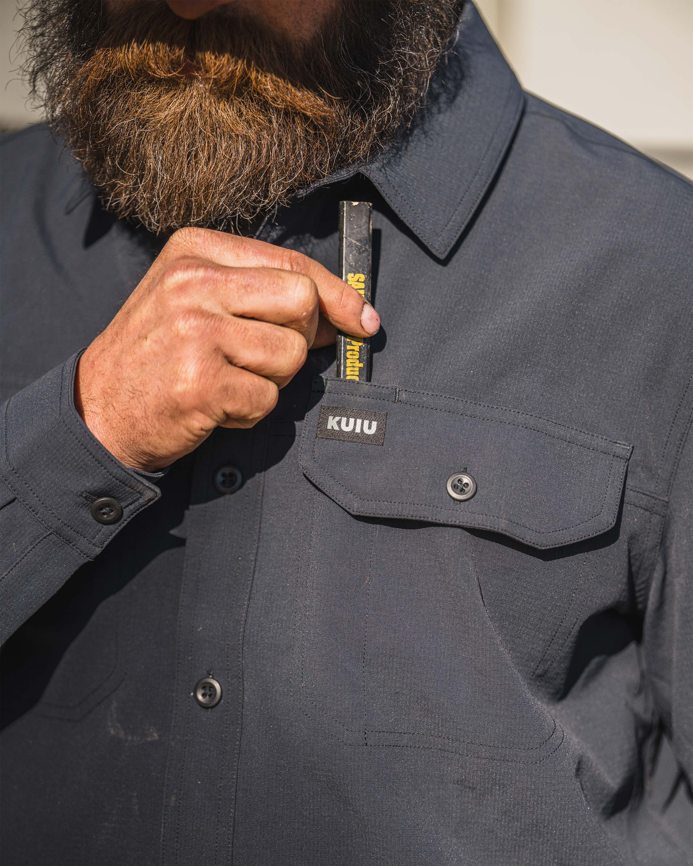 Gauge LS Work Shirt | Khaki - Image 7