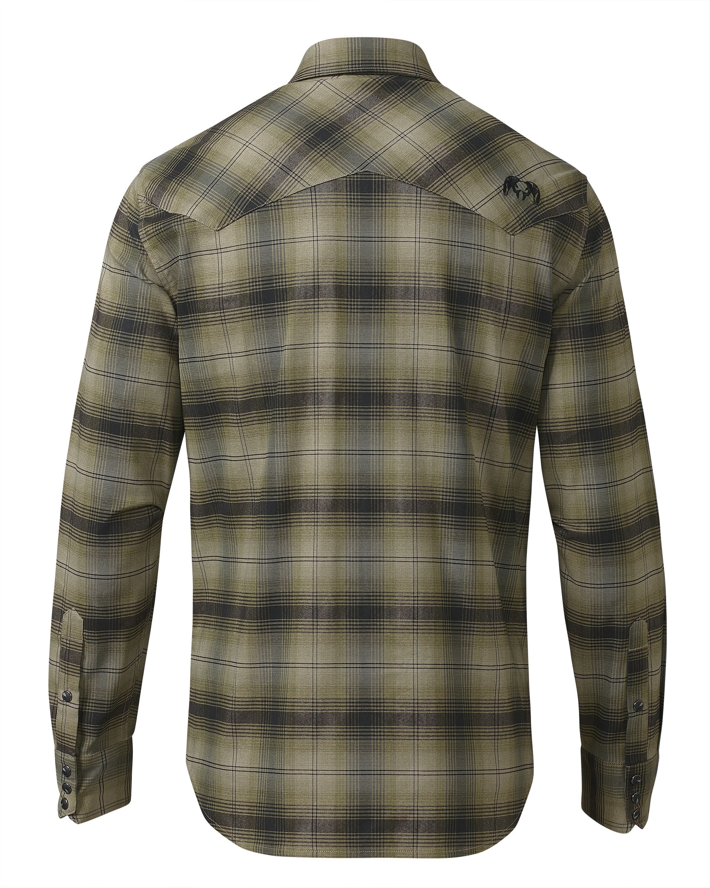 Alternative view of Laredo LS Shirt | Verde Ombre Plaid