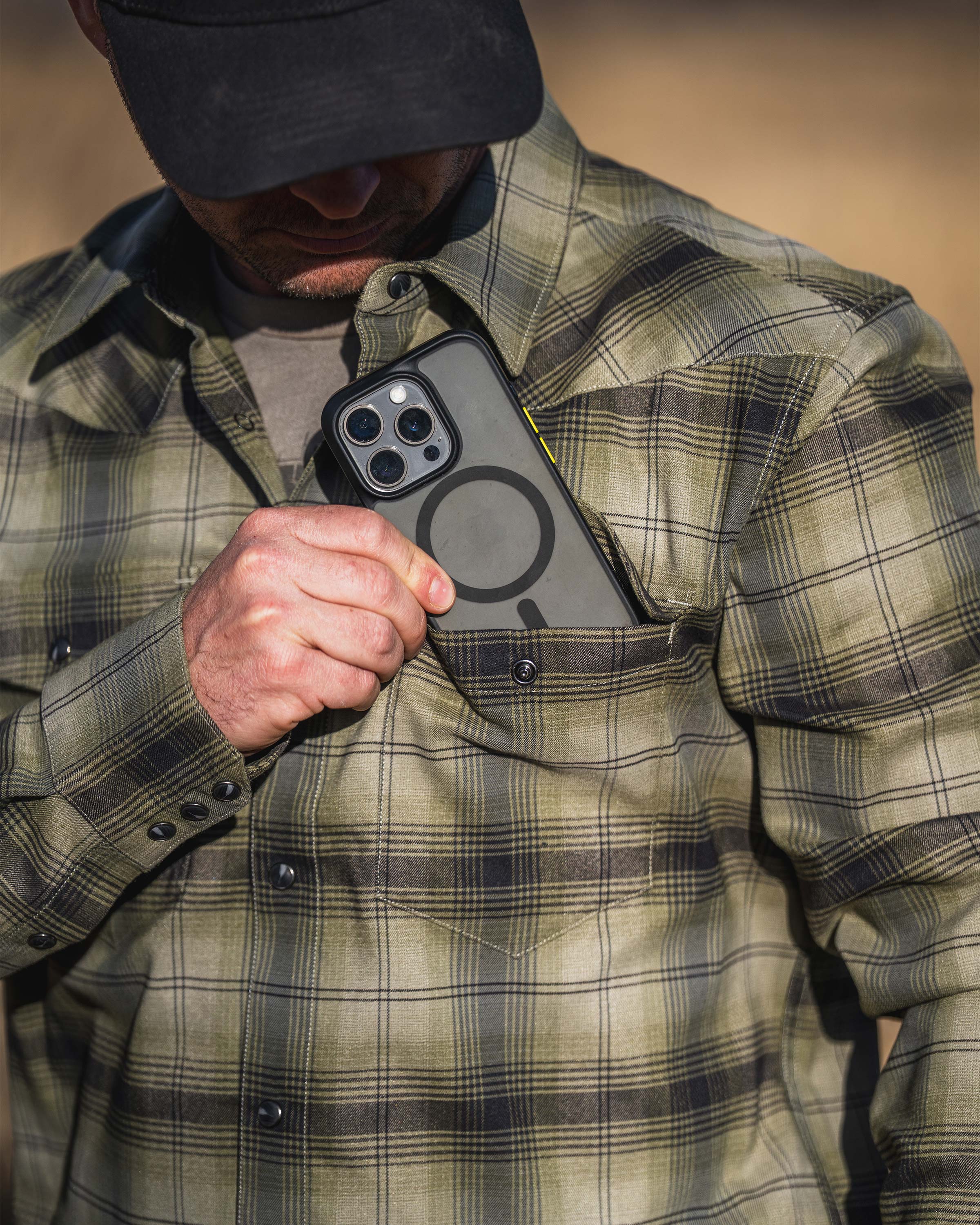Laredo LS Shirt | Verde Ombre Plaid - Image 6
