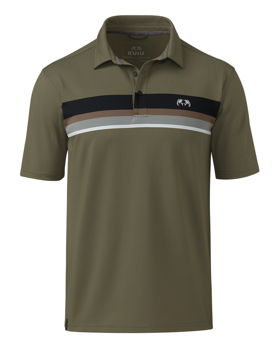 KUIU Performance Polo Stripe | Evergreen Chest Stripe