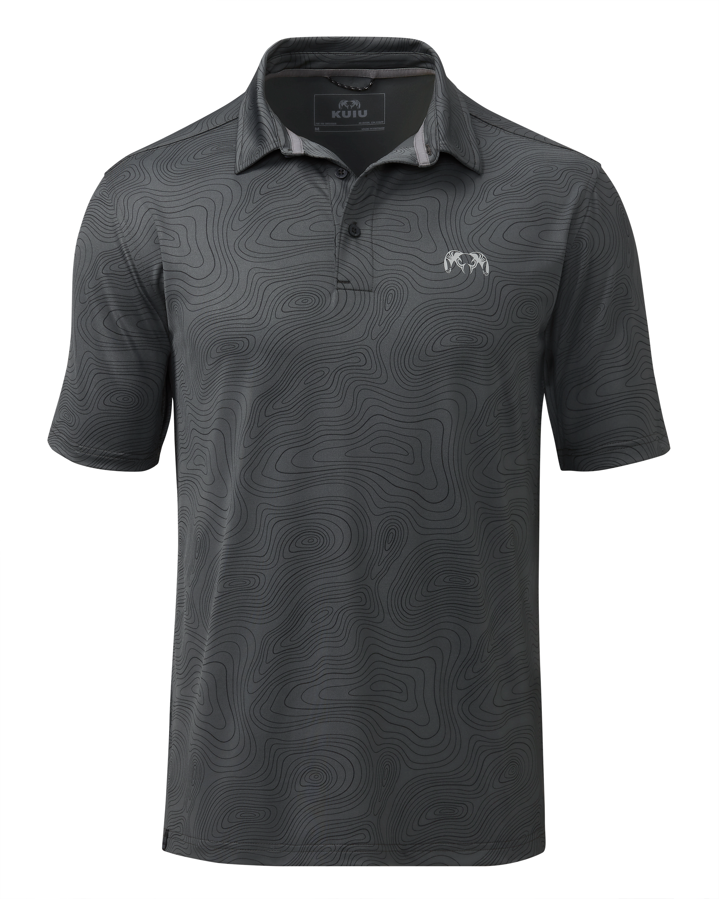 KUIU Performance Polo Topo | Gunmetal Topo