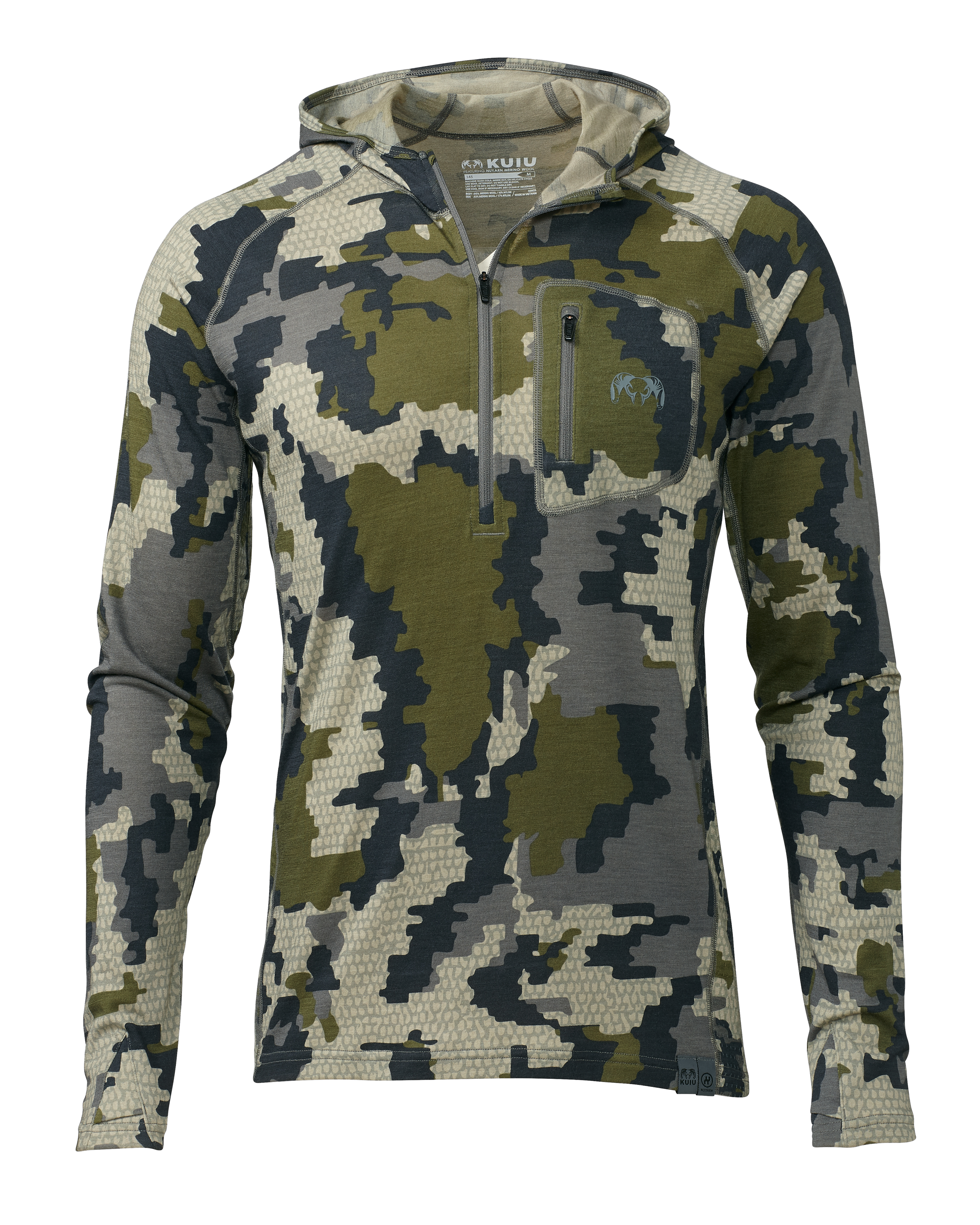 ULTRA Merino 145 Zip-T Hunting Hoodie | Verde