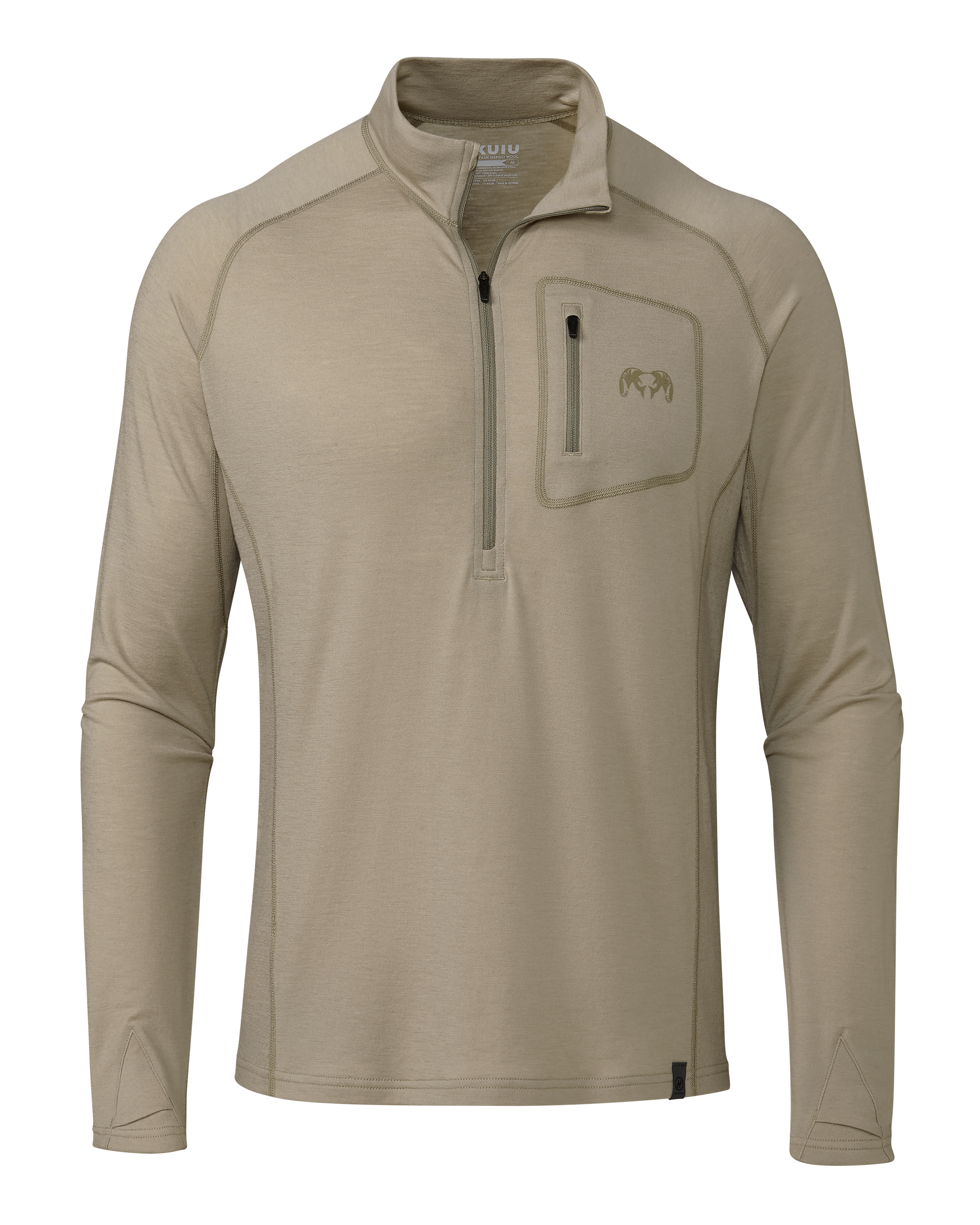 ULTRA Merino 145 Zip-T Hunting Shirt | Bone