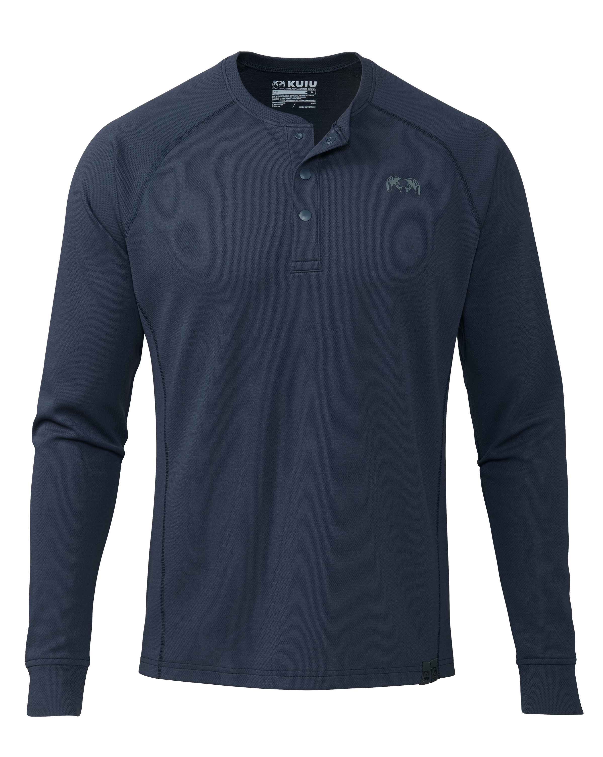 PRO Merino 200 Henley | Steel Blue