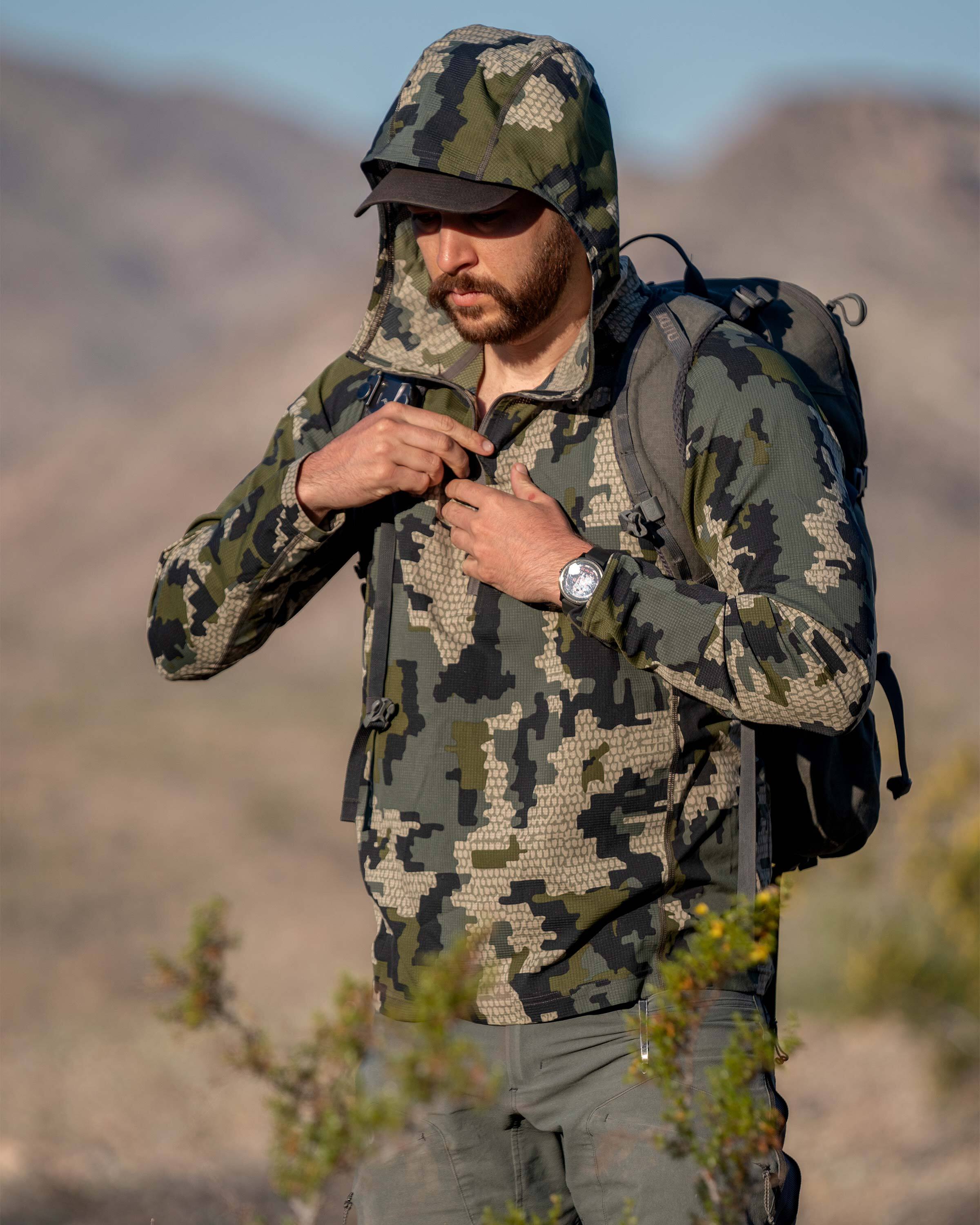 Tiburon Hybrid Hoodie | Khaki - Image 13
