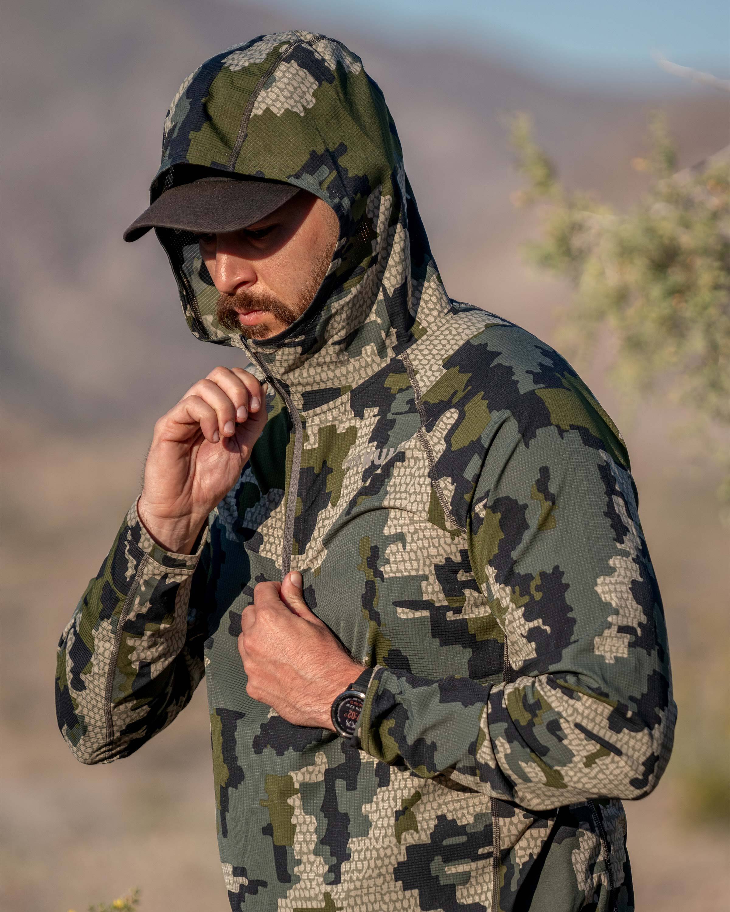 Tiburon Hybrid Hoodie | Khaki - Image 14