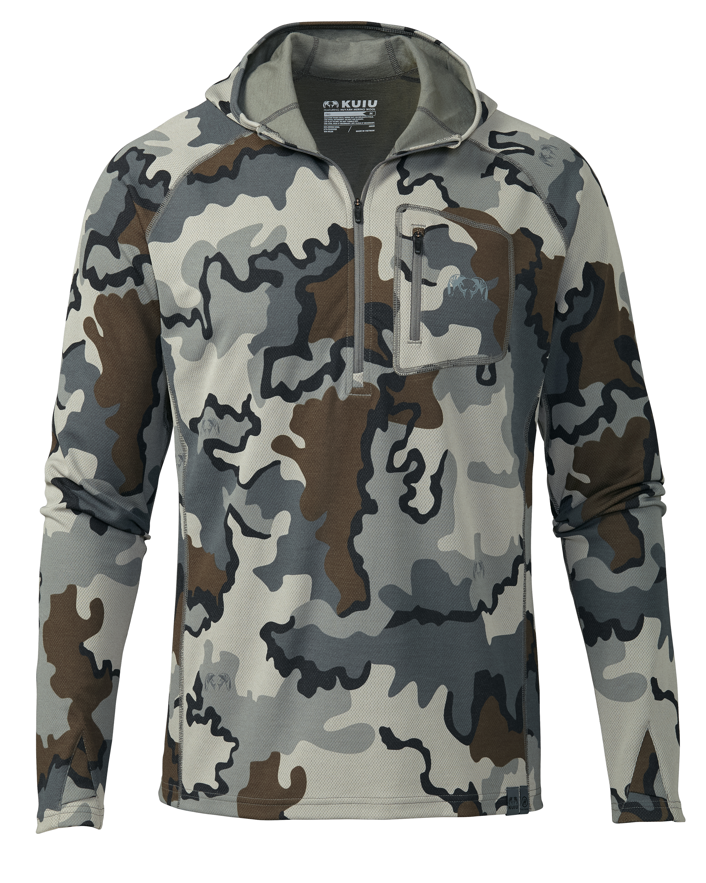 PRO Merino 200 Zip-T Hoodie | Vias