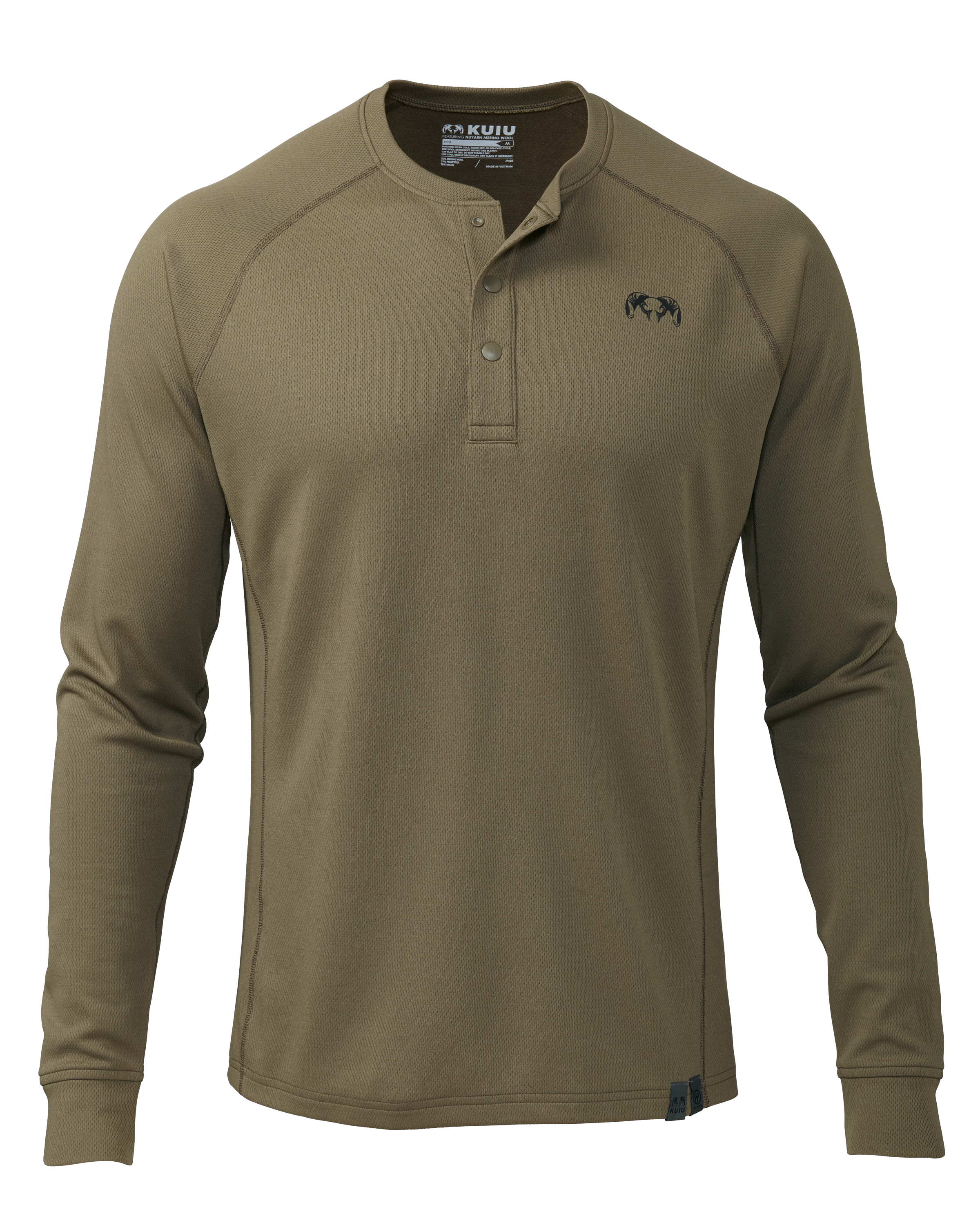 PRO Merino 200 Henley | Ash