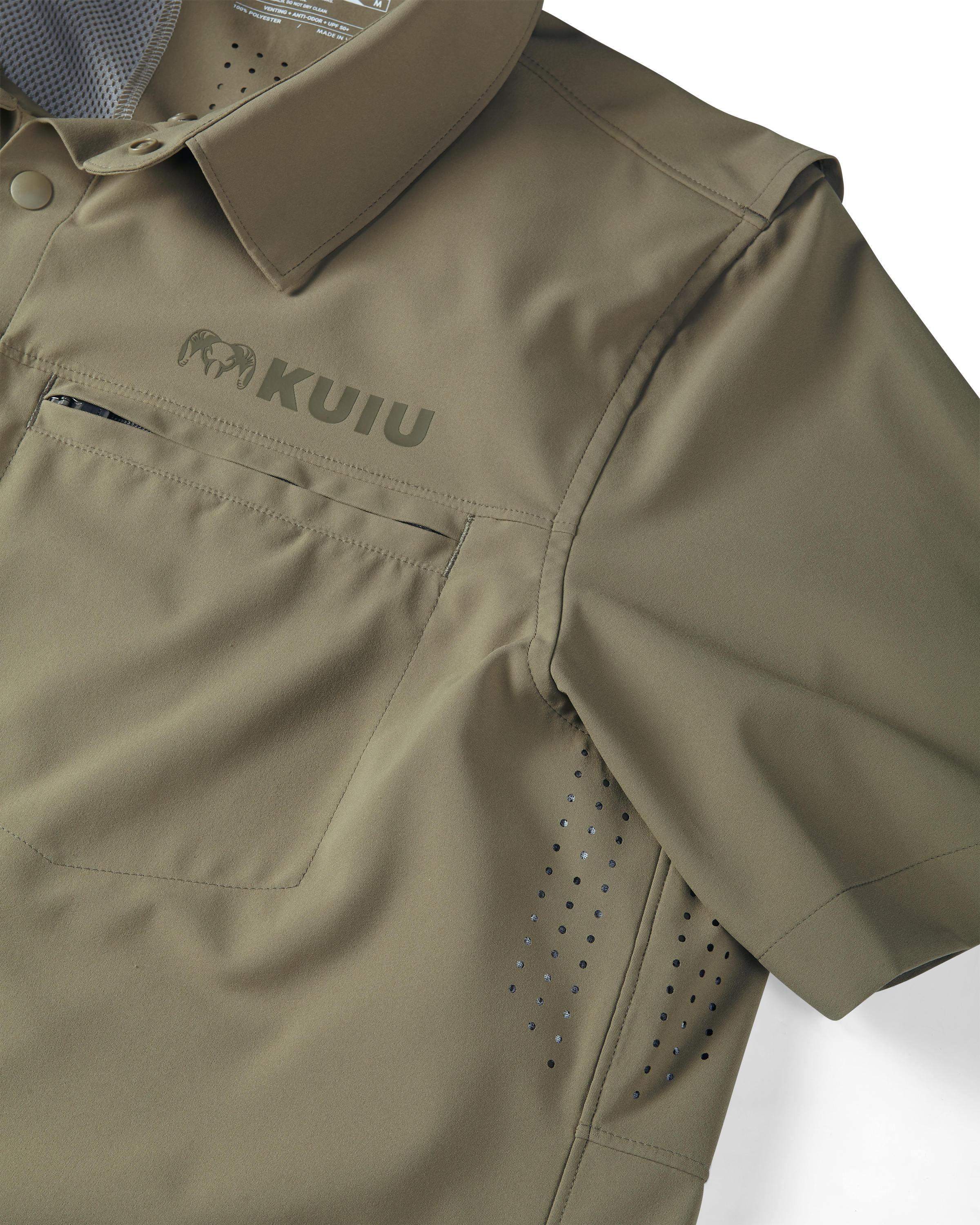 Mesa Vented SS Snap Shirt | Khaki - Image 5