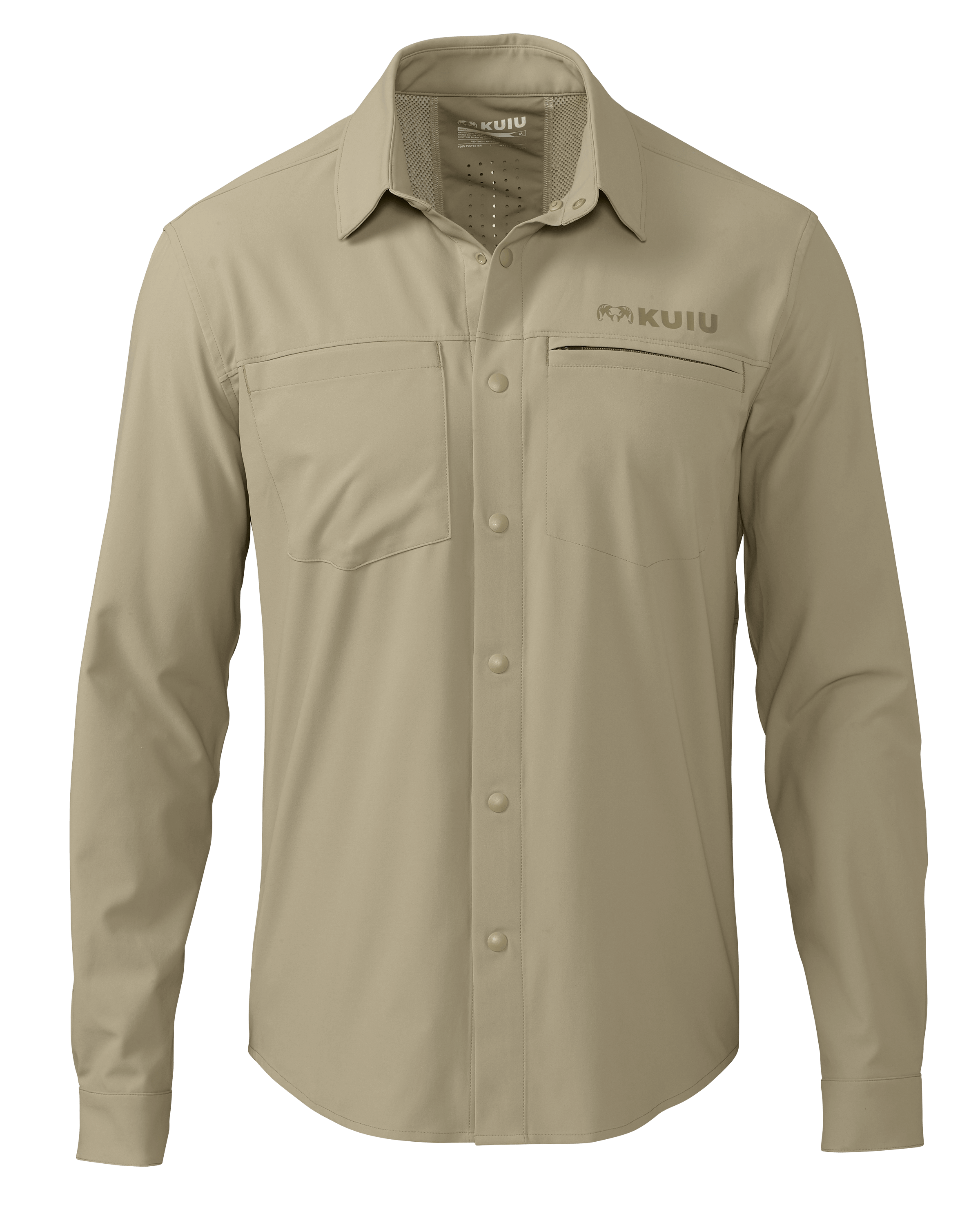 Outlet Mesa Vented LS Snap Shirt | Bone