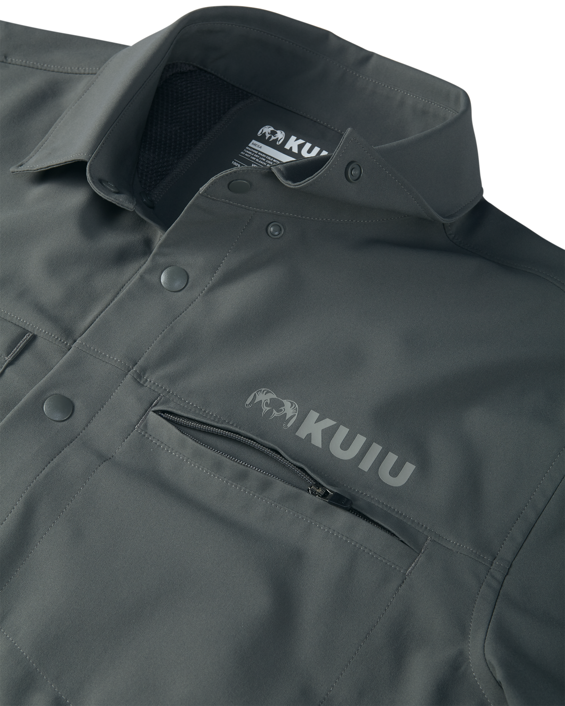 Mesa Vented LS Snap Shirt | Stone - Image 4